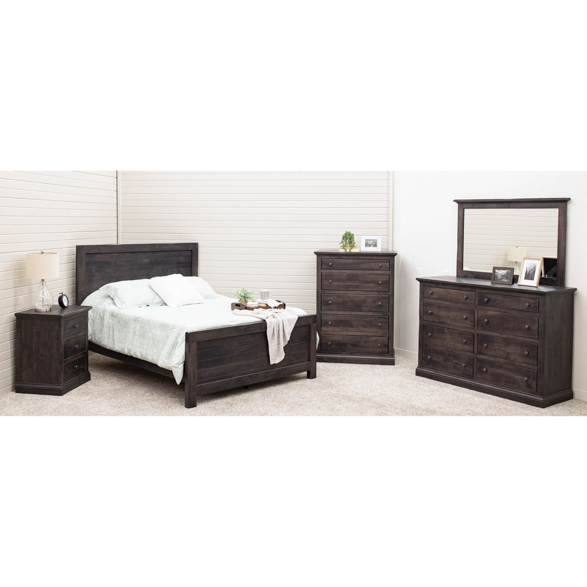 Portland Maple Wood 3-Drawer Nightstand | GS