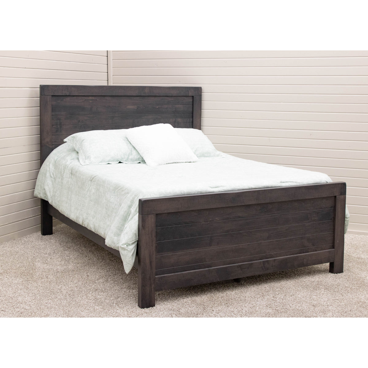 Portland King Maple Wood Storage Platform Bed | GS