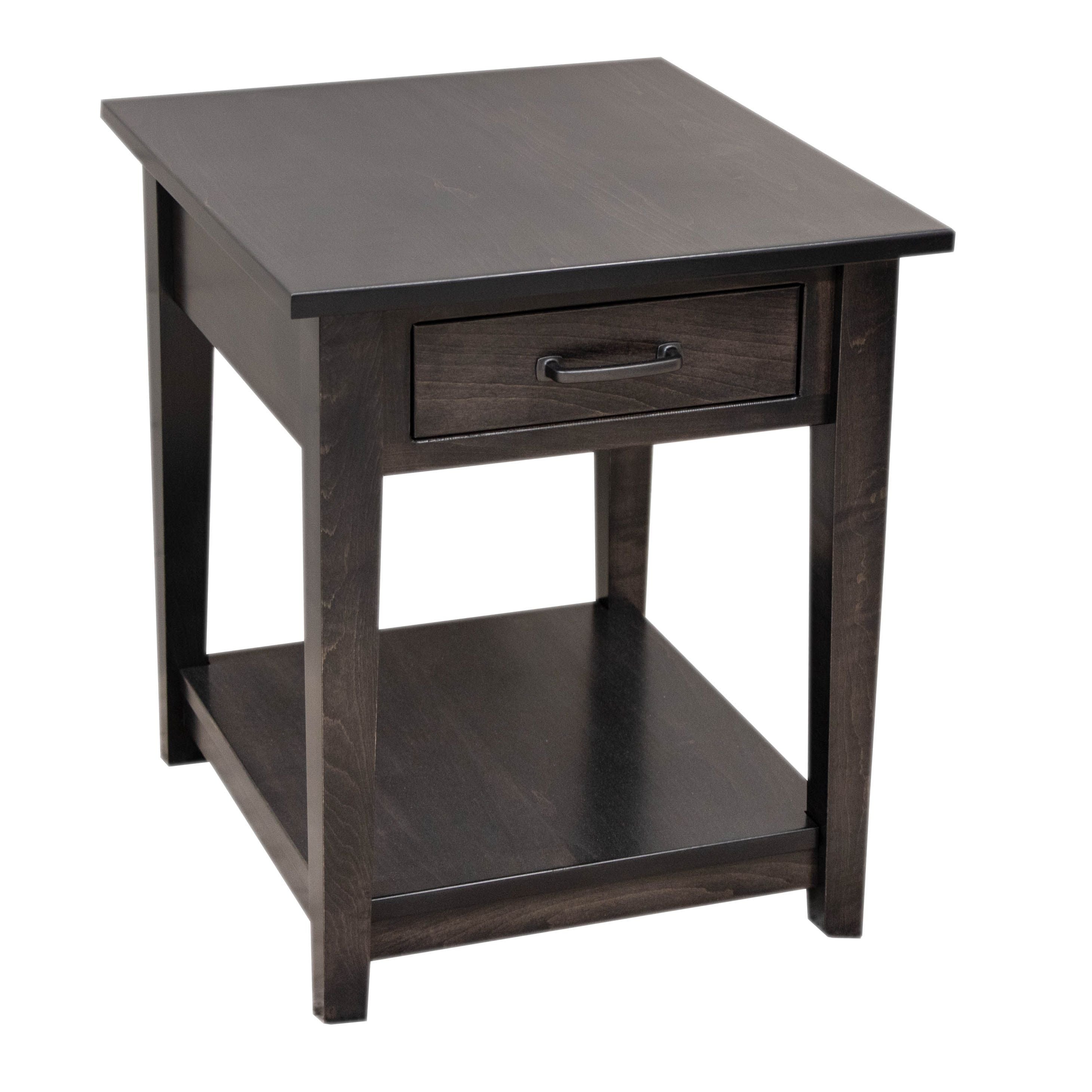 Riverton Maple Wood Large Square Open End Table | DK