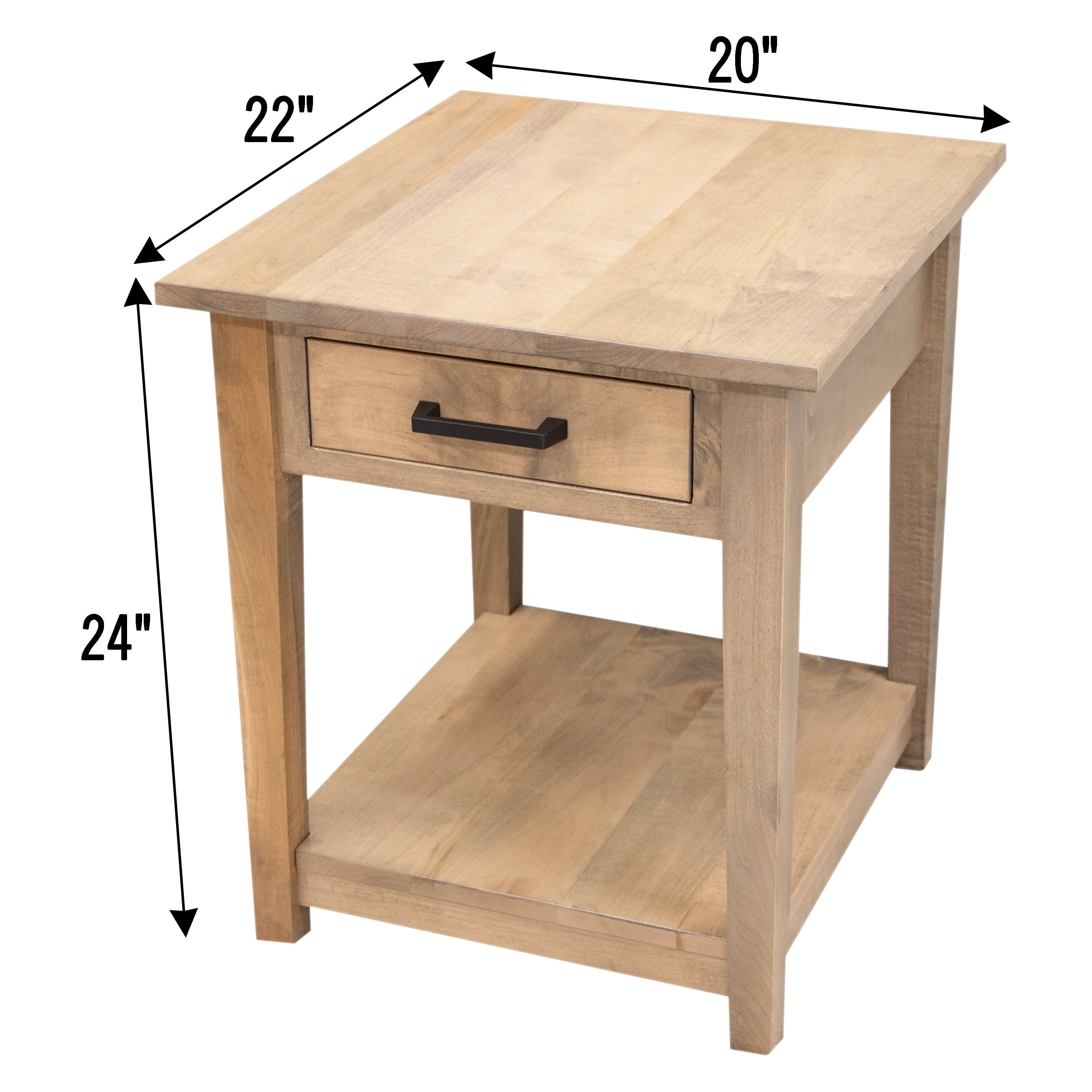 Riverton Large Square Open End Table