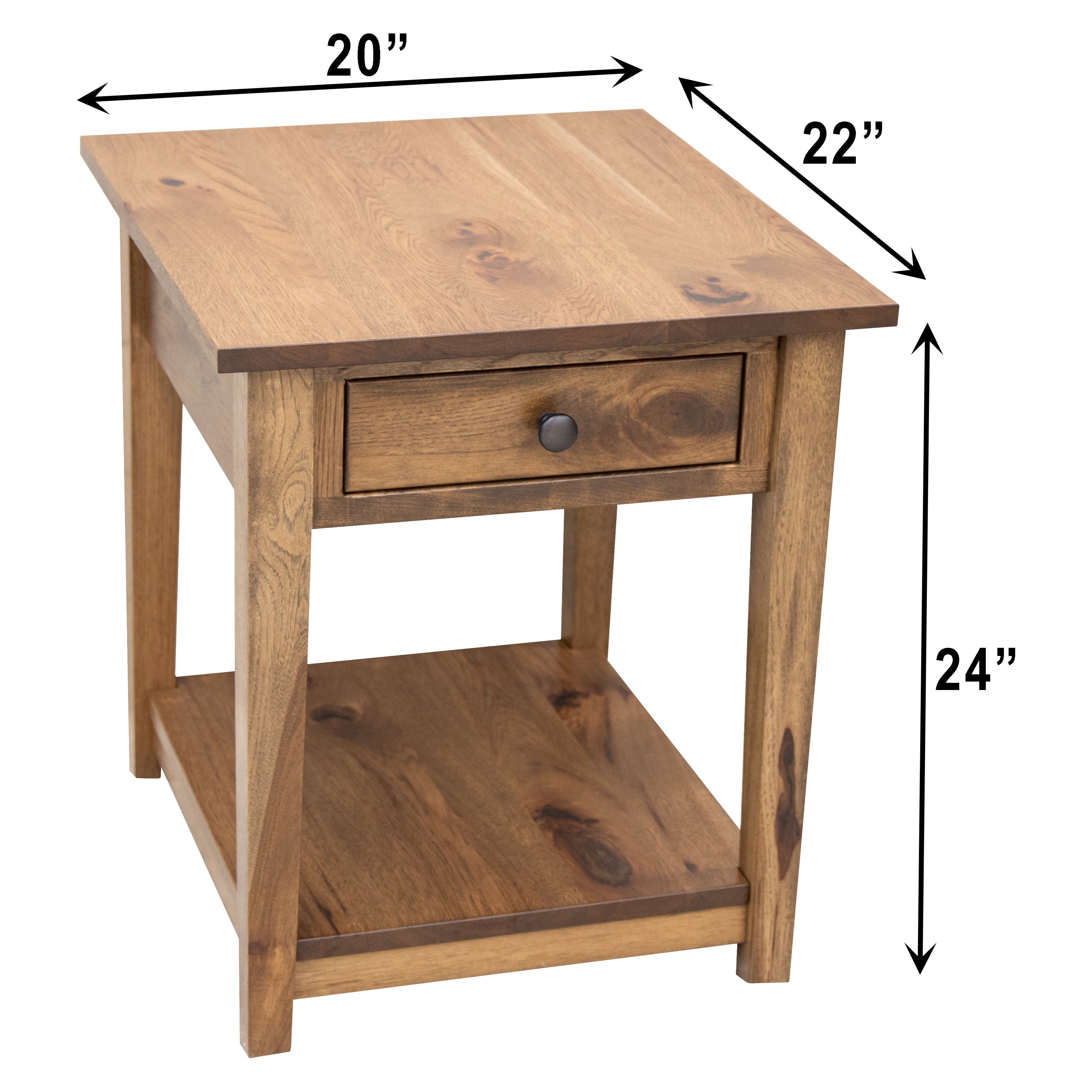 Riverton Large Square Open End Table