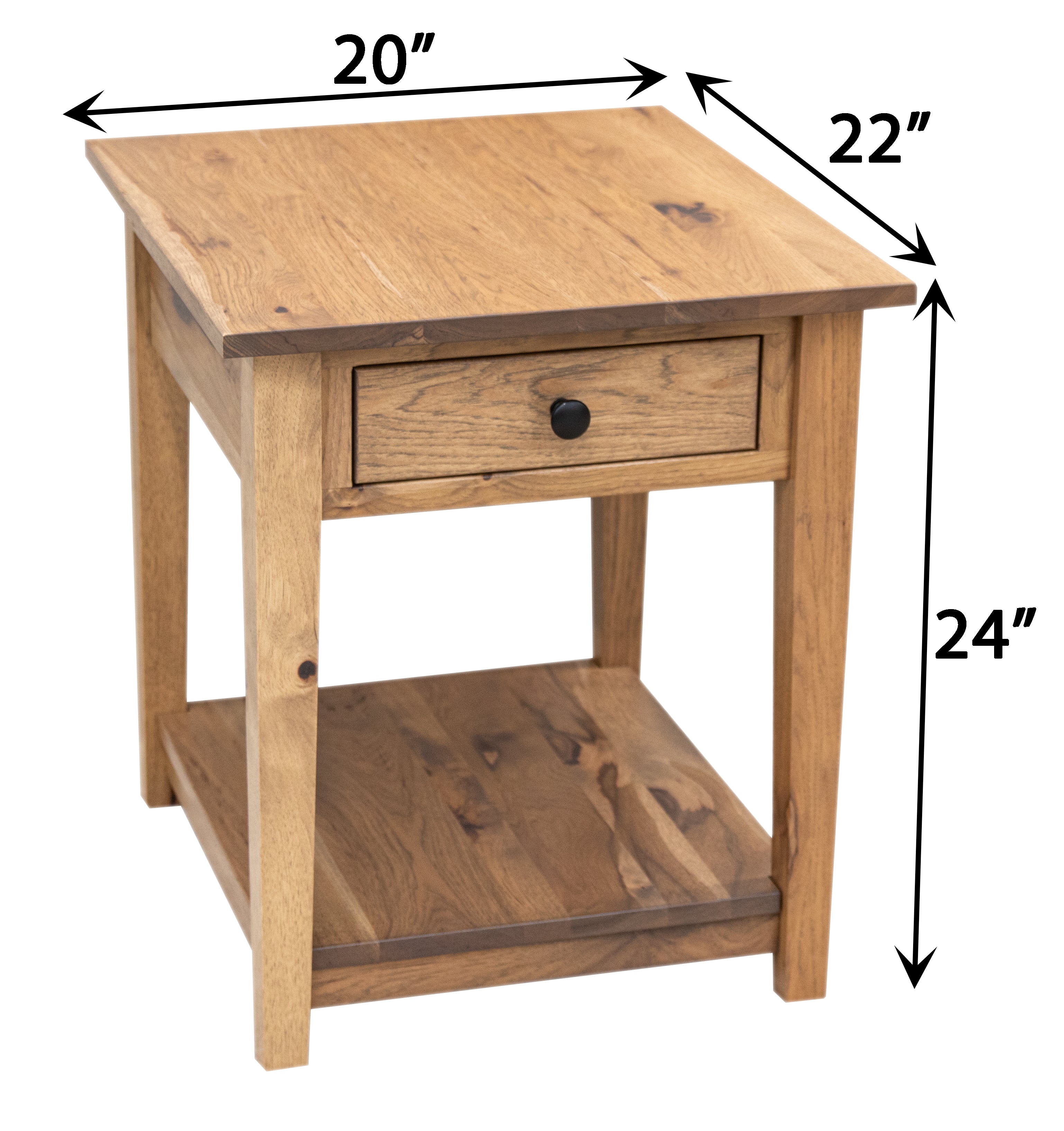INOUT Table under shelf OAK イナウト Reno_Large_Open_End_Table_-