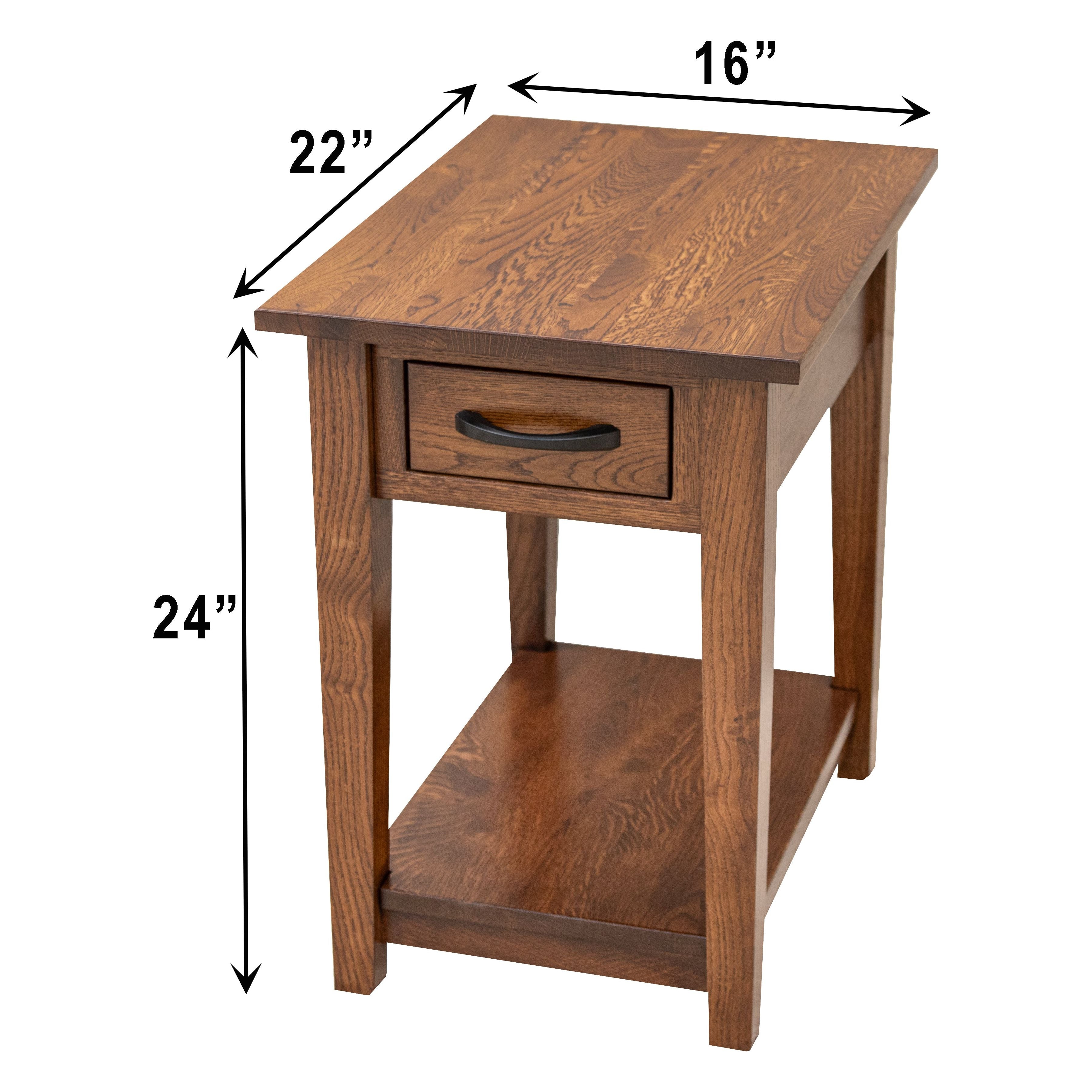 Riverton Small Rectangle Open End Table