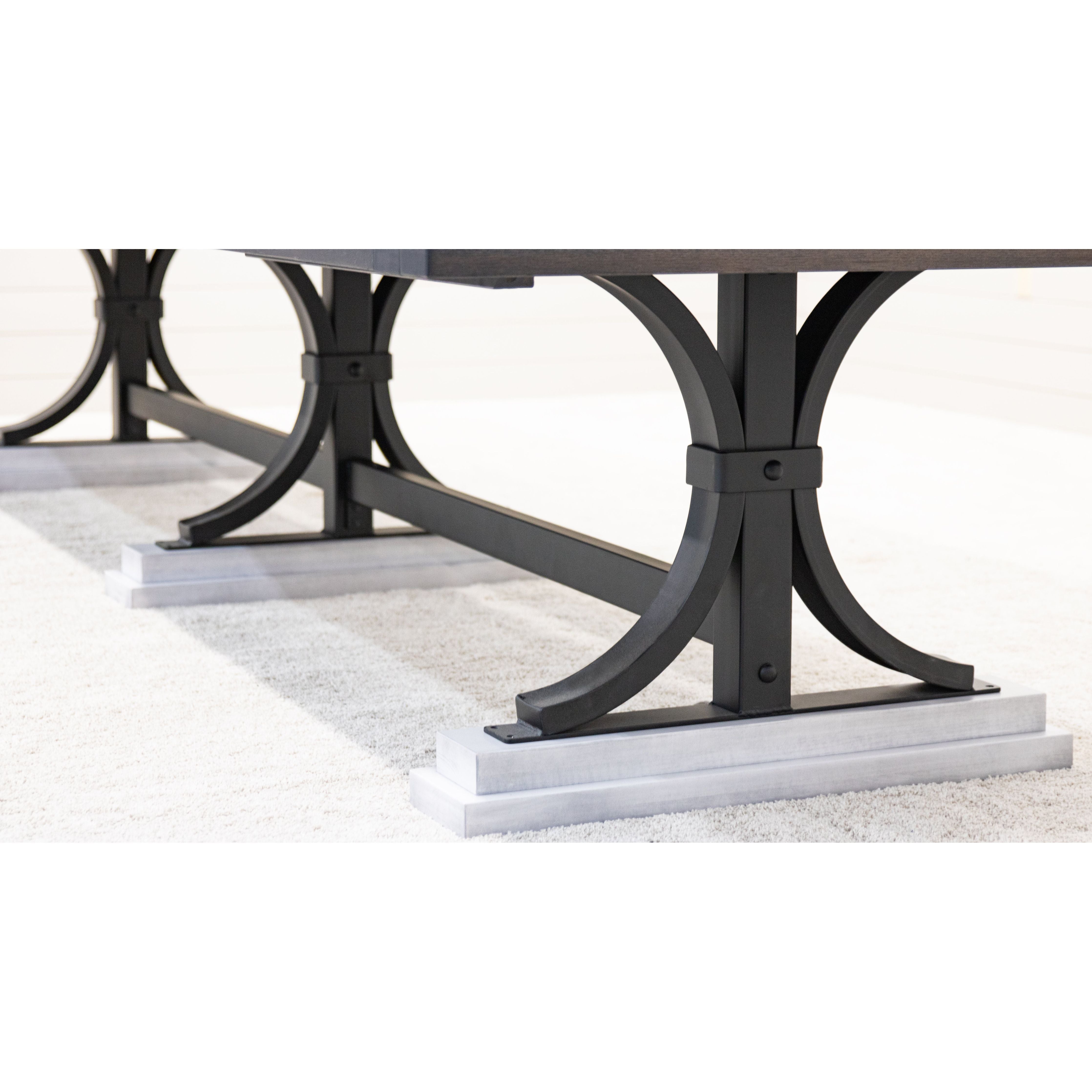 Rockford Large White & Wood Conference Table | M-AV&GS