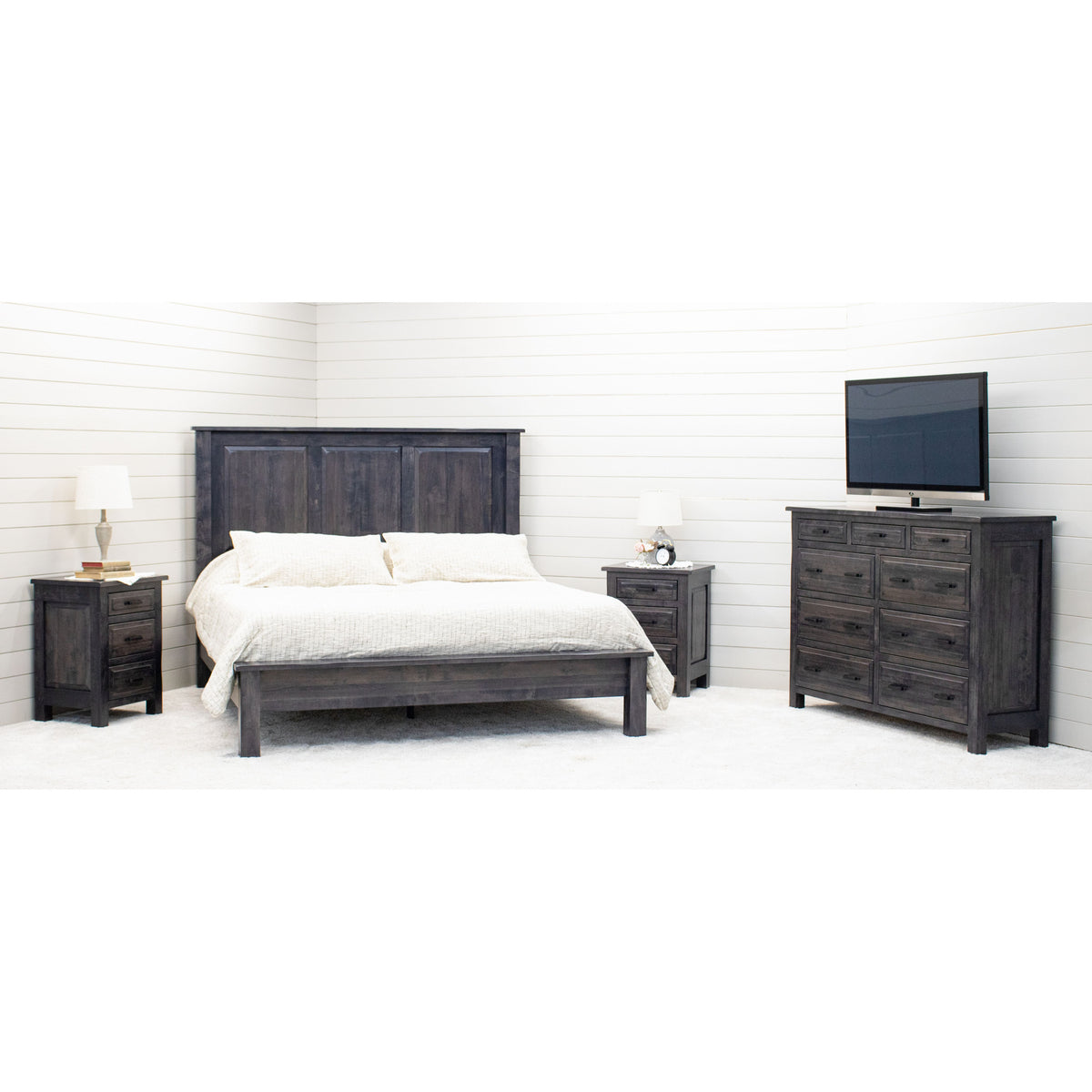 Savannah Full Maple Wood Storage Platform Bed | GS