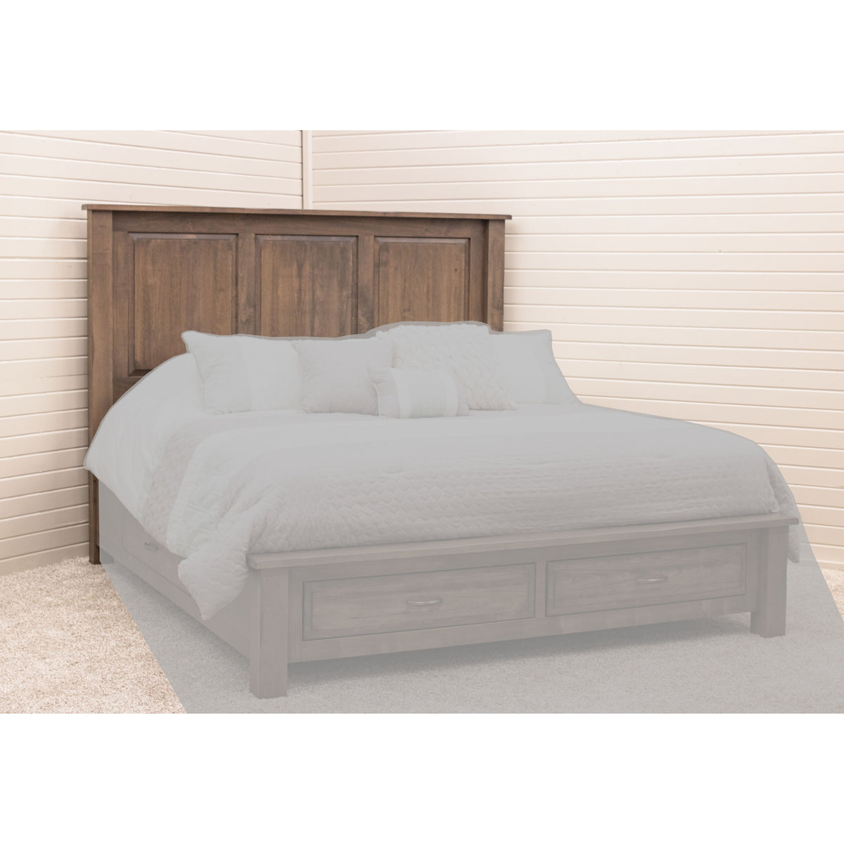Savannah King Maple Wood Storage Platform Bed | SP