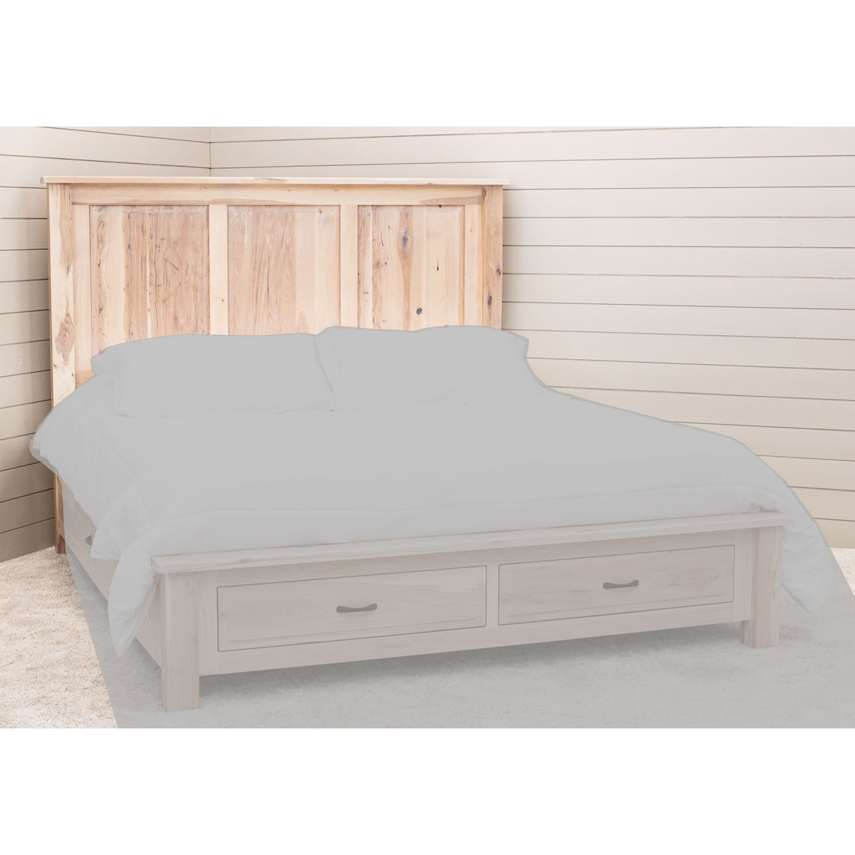 Savannah California King Hickory Wood Storage Platform Bed | SW