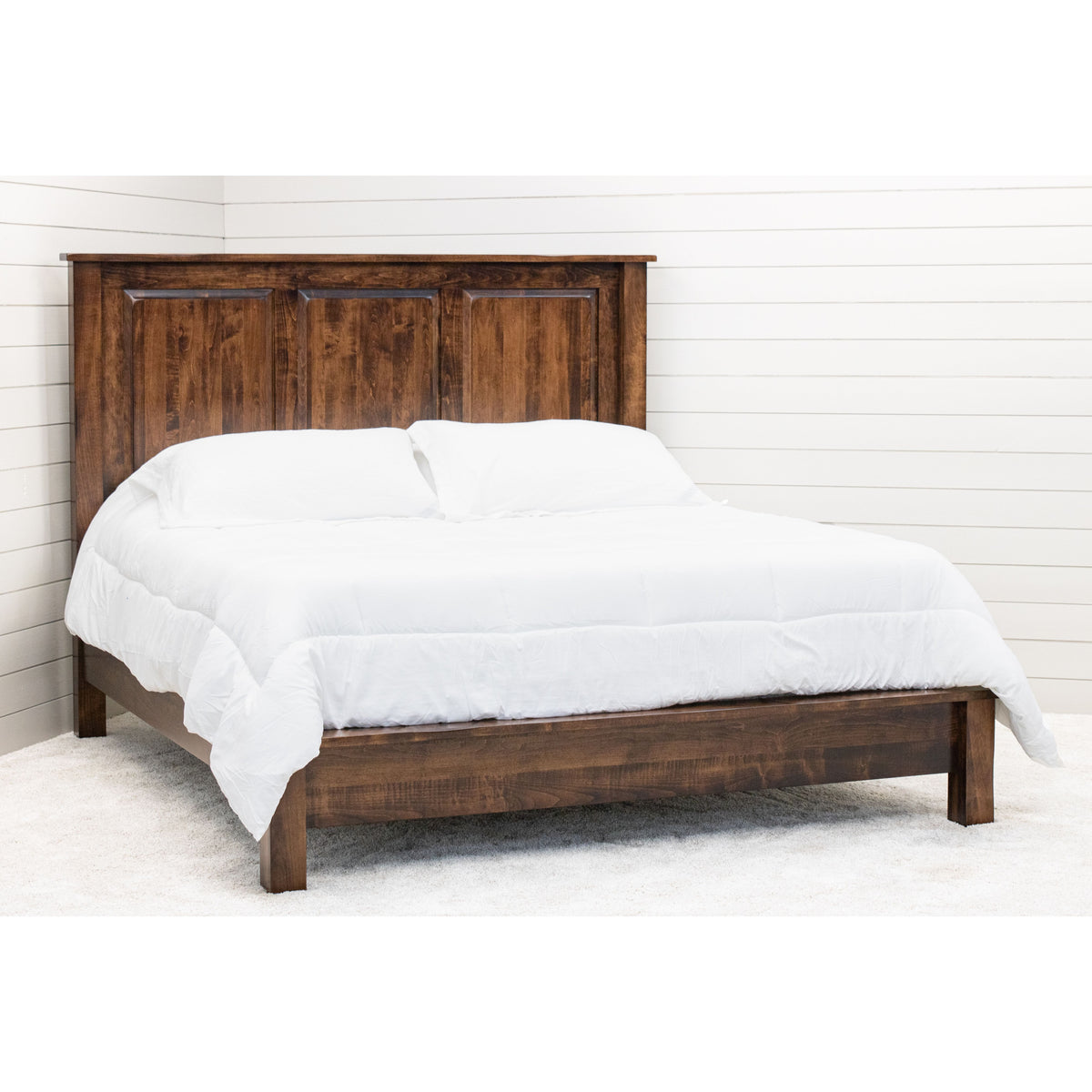 Savannah King Maple Wood Storage Platform Bed | ASB