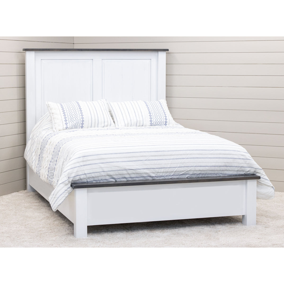 Savannah Full White & Wood Storage Platform Bed | M-AV&GS