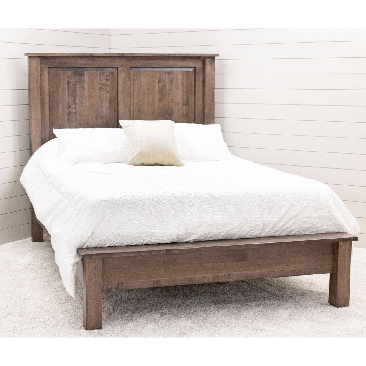 Savannah King Maple Wood Storage Platform Bed | SP