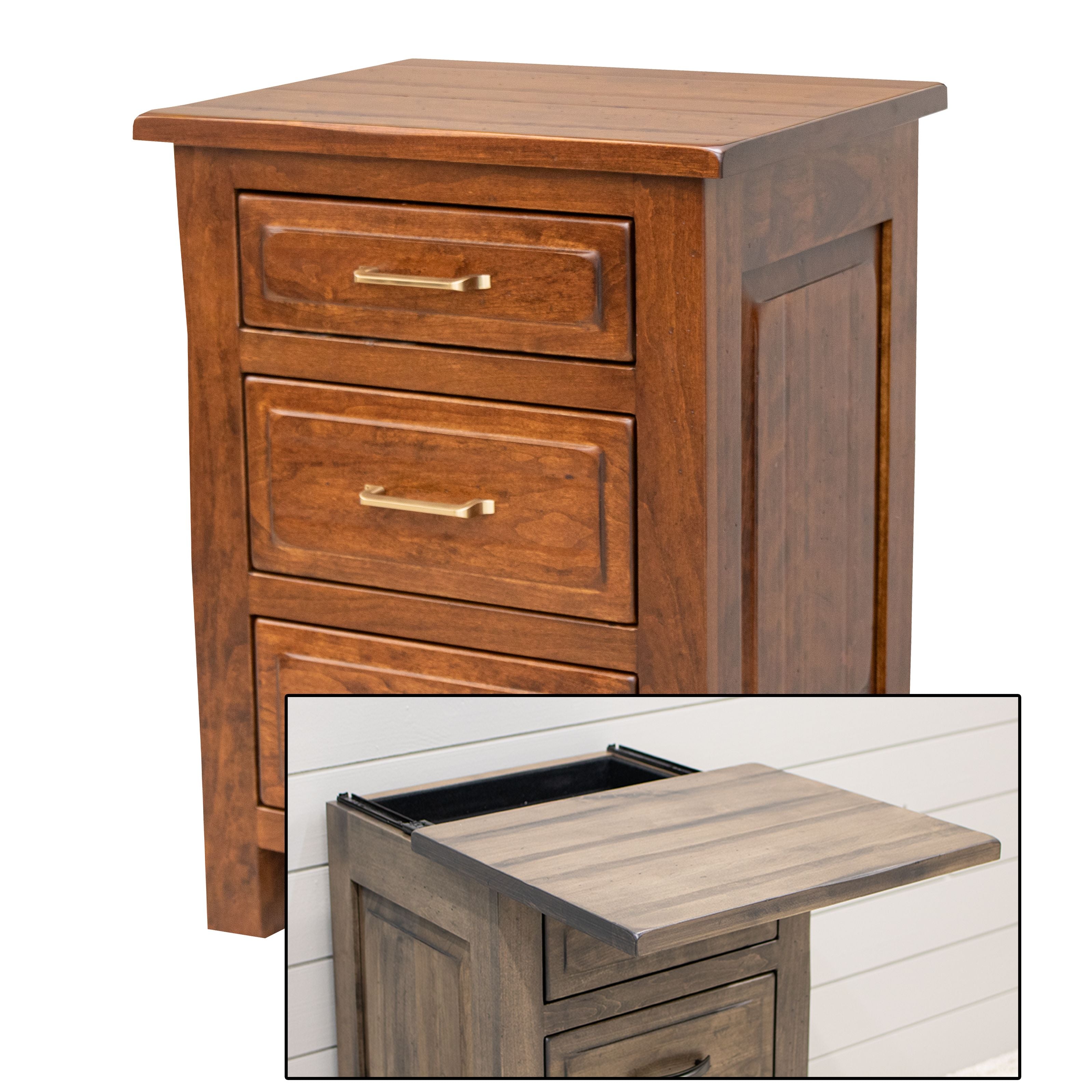 Savannah Rustic 3-Drawer Nightstand