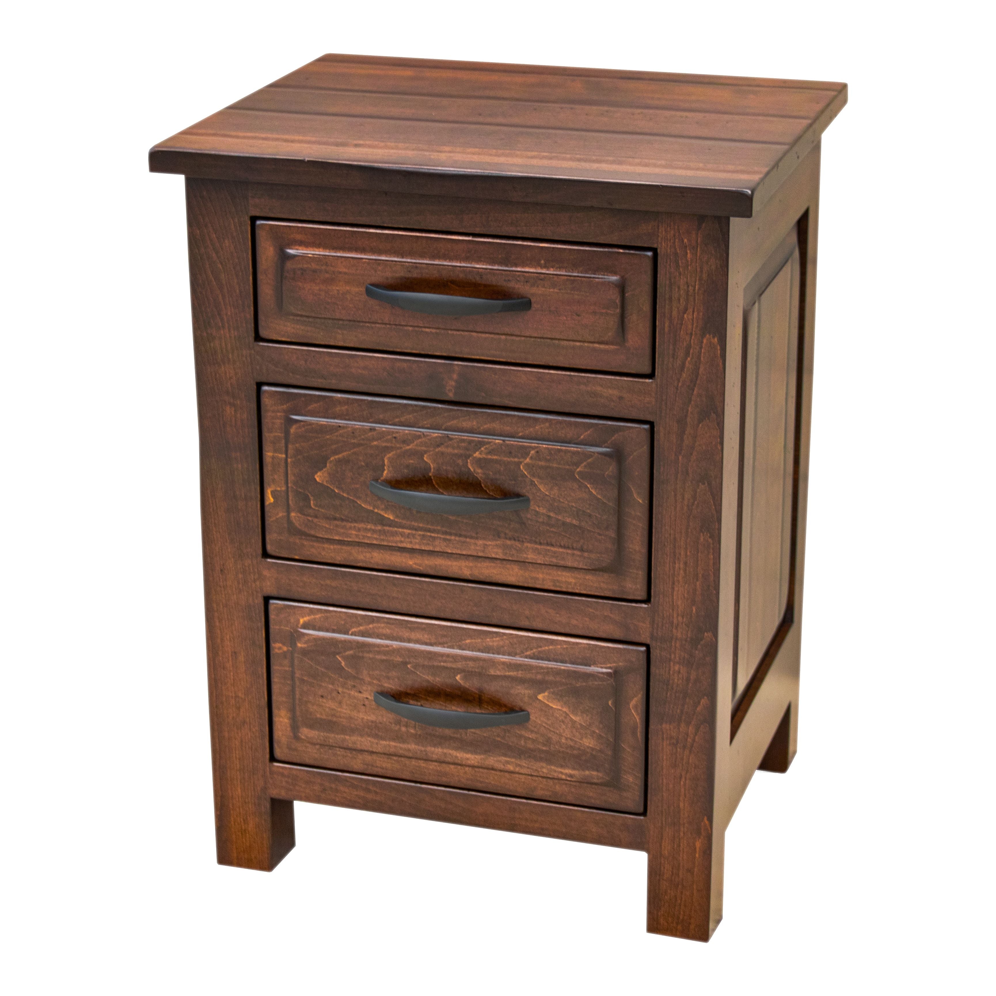 Savannah Rustic 3-Drawer Nightstand