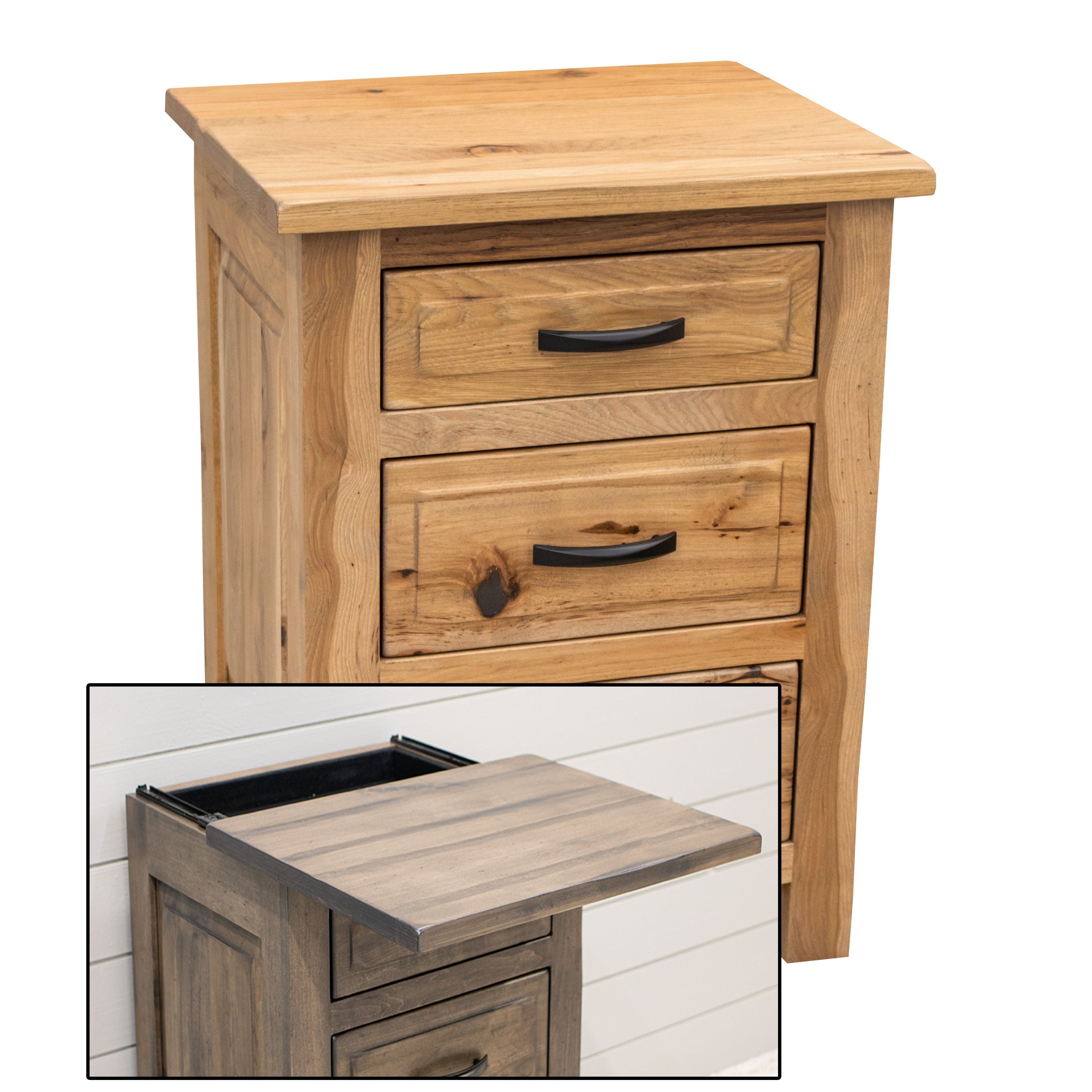 Savannah Rustic 3-Drawer Nightstand