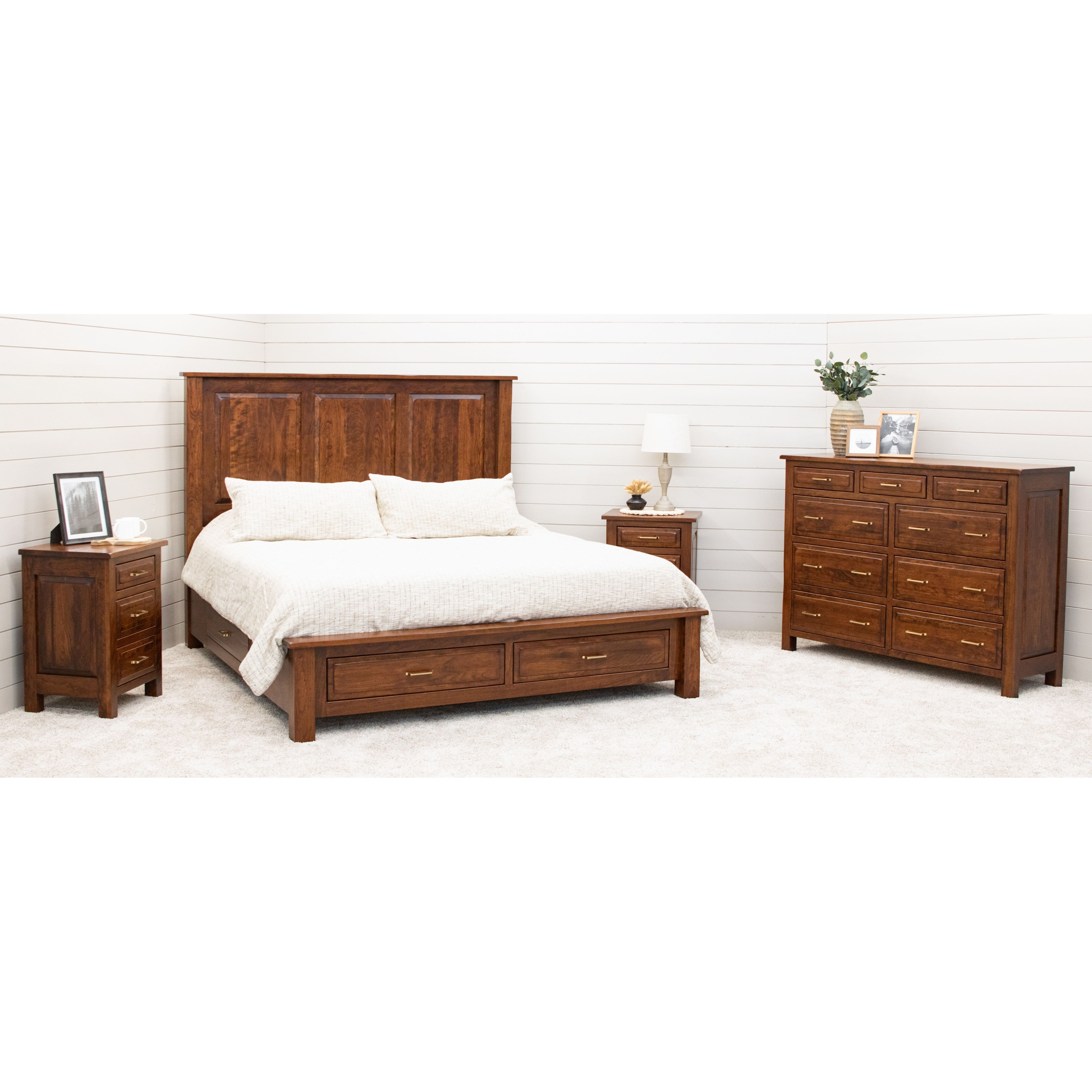 Savannah Rustic 9-Drawer Tall Dresser