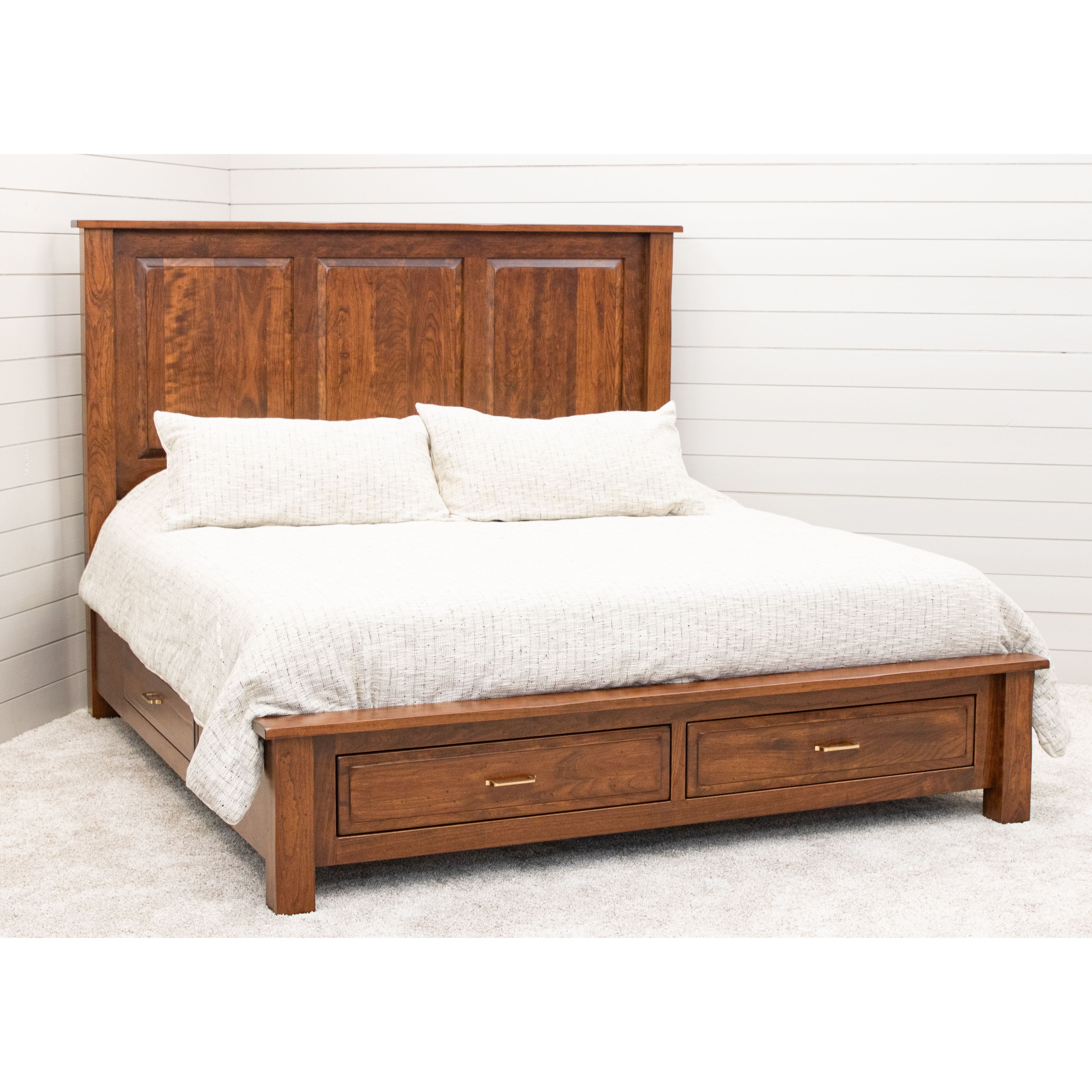 Savannah Rustic Storage Platform Bed