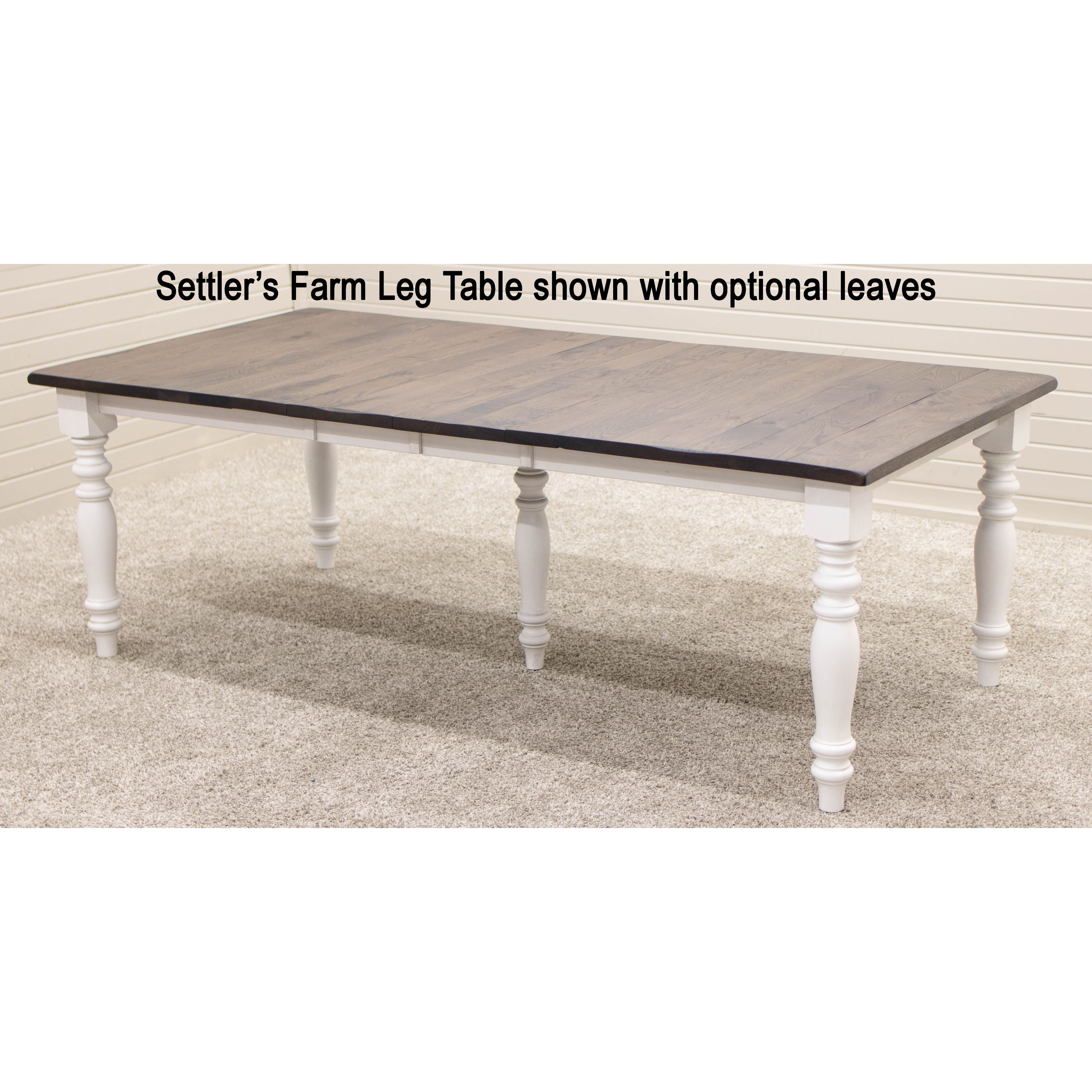 Settler's Farm Leg Extending Dining Table