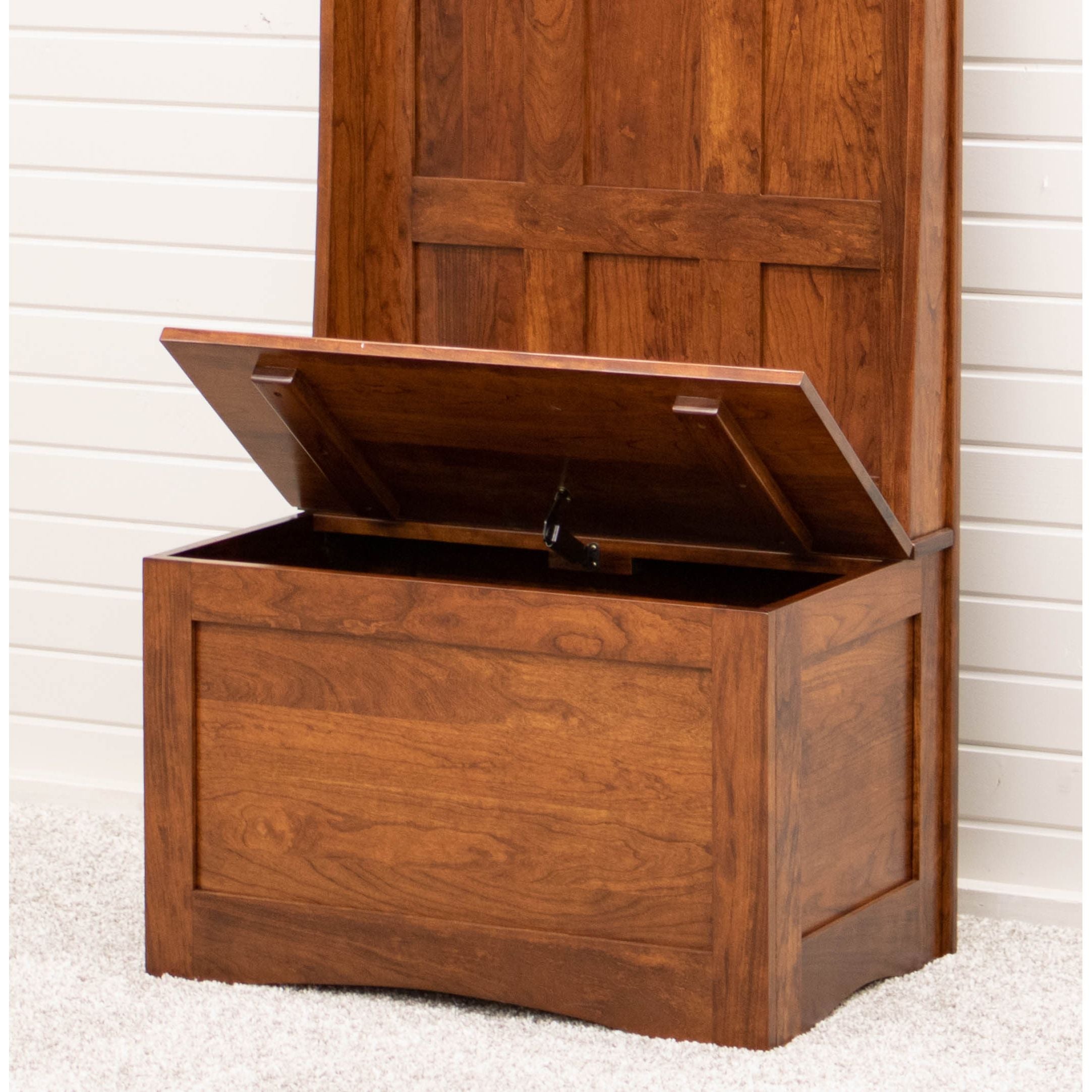 Shaker Maple Wood Hall Tree Bench | SP