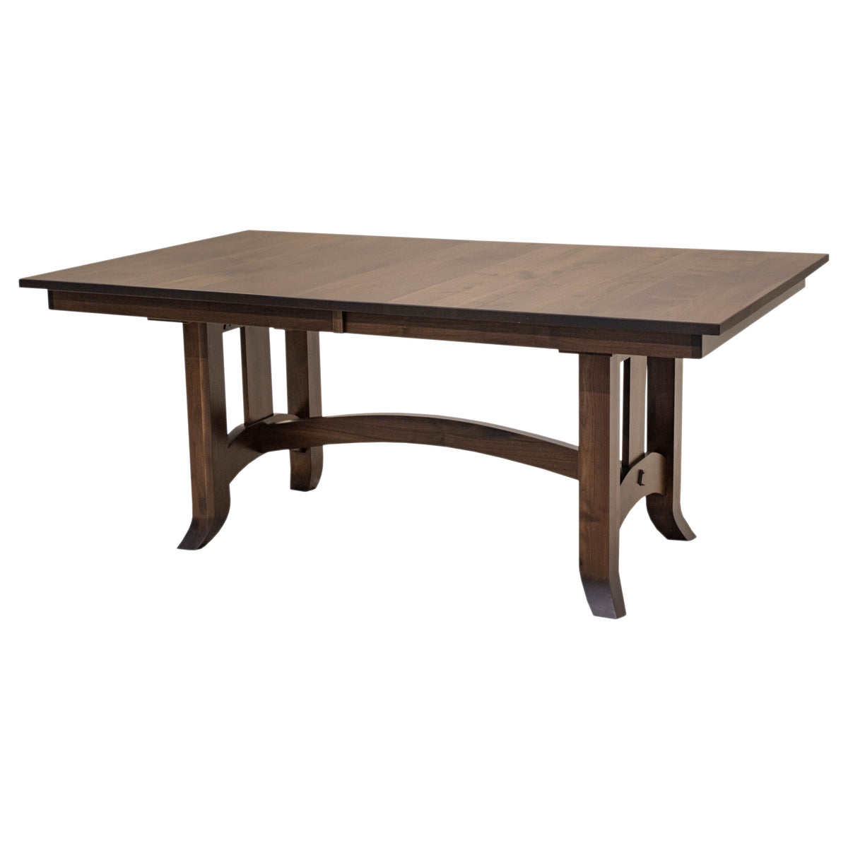 Shaker Hill Walnut Wood Extending Amish Dining Table | CO