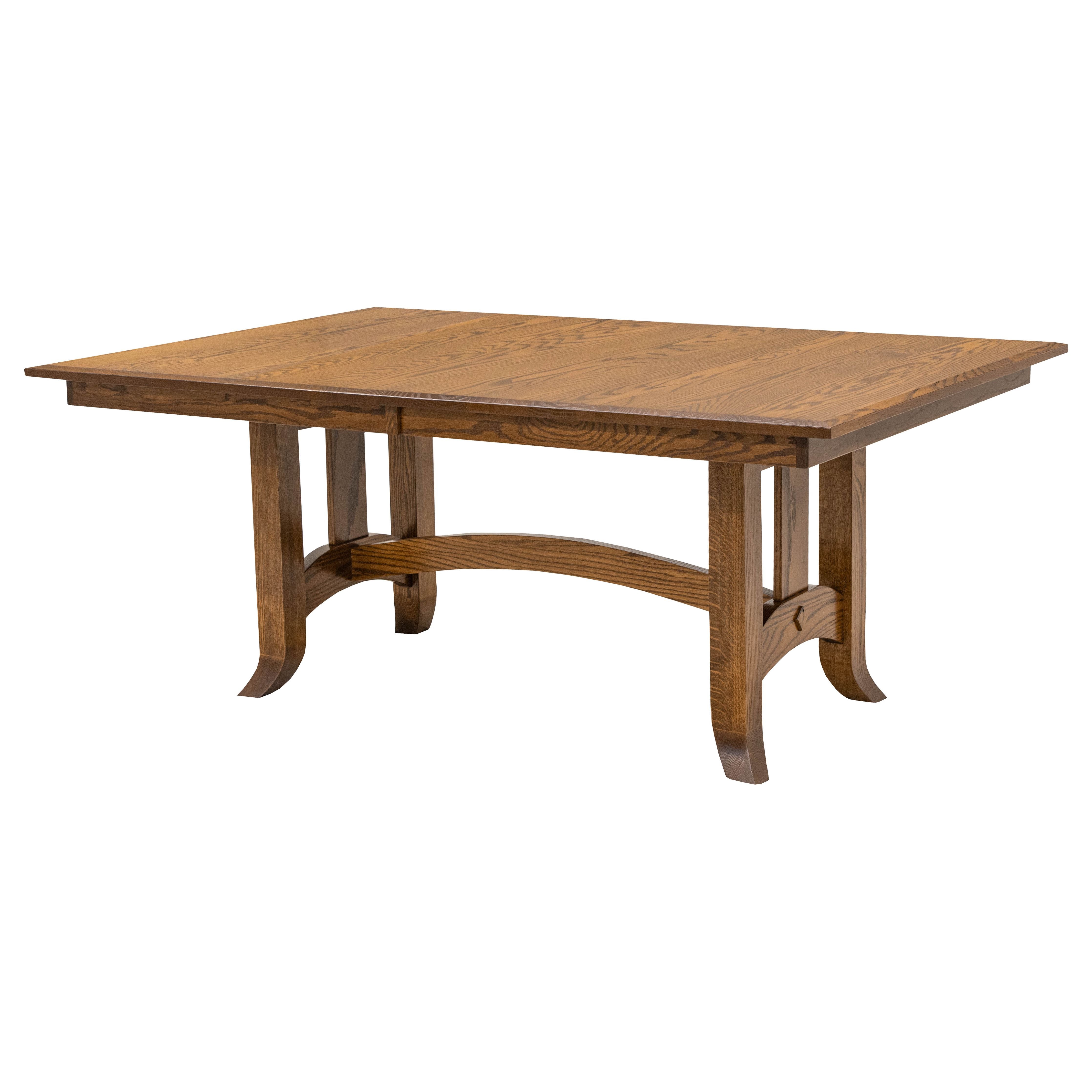 Shaker Hill Solid Oak Wood Extendable Dining Set for 6-10