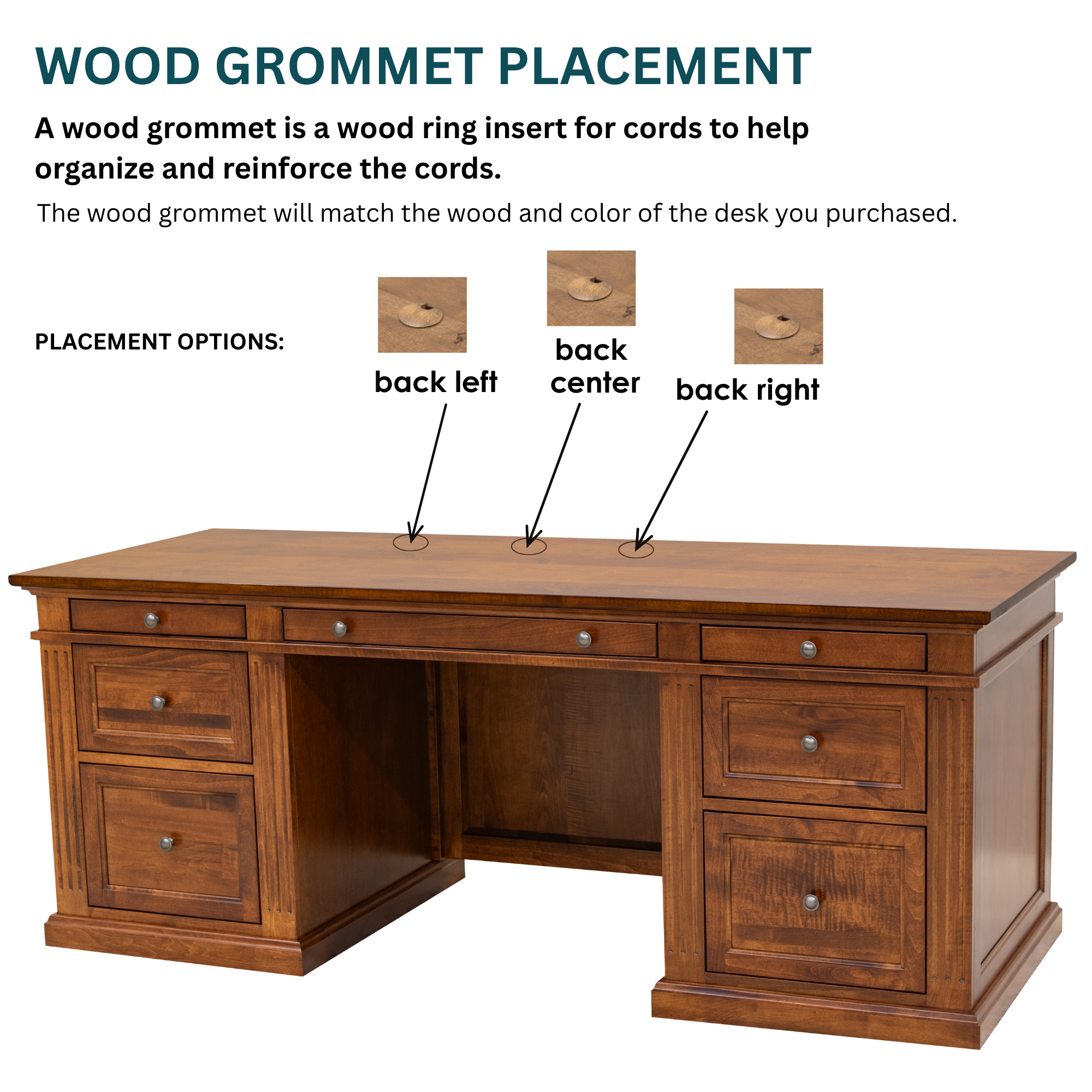 Stratton Maple Wood Executive Desk | MC