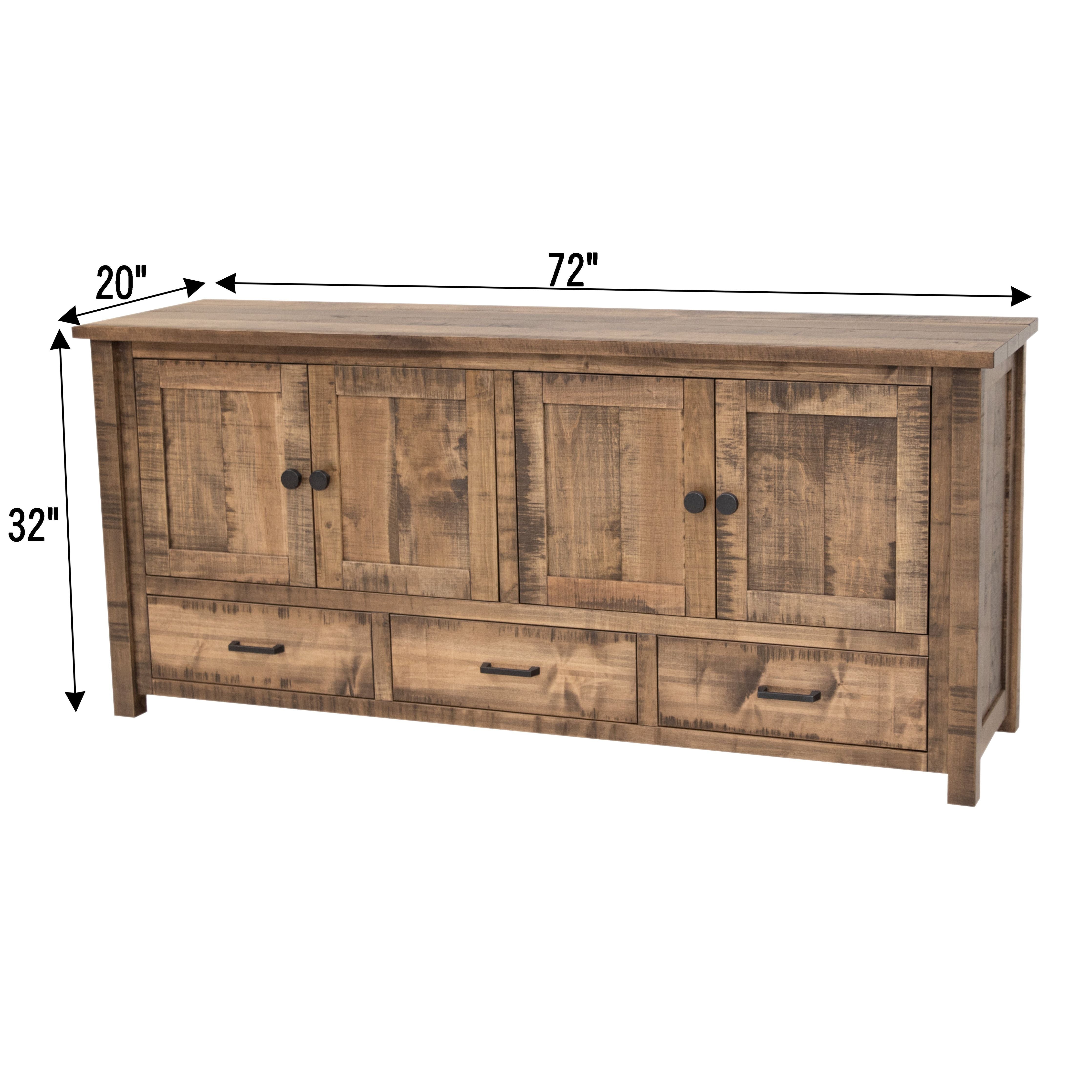 Arcadia 72" 4-Door TV Console