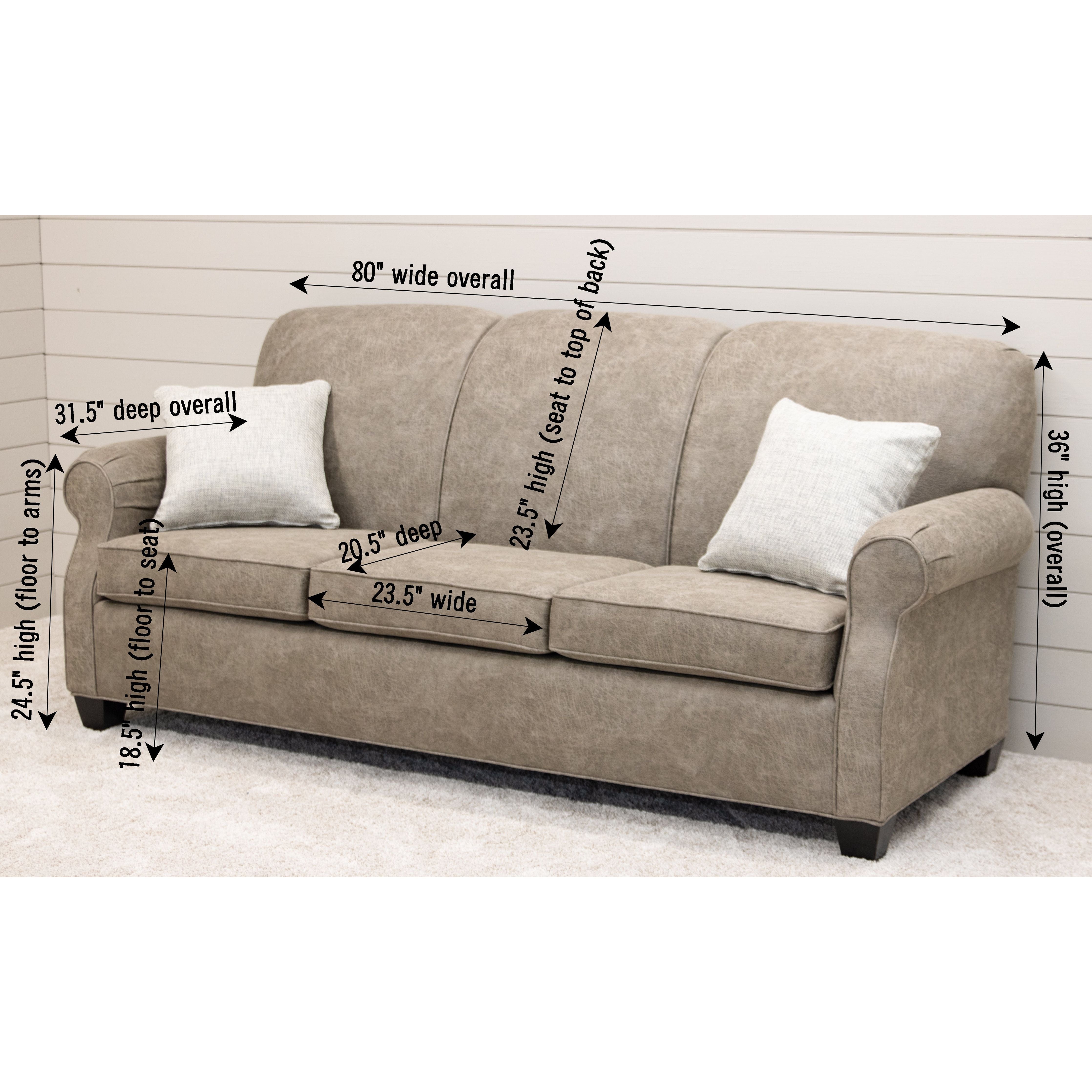 Traditional Stationary Sofa