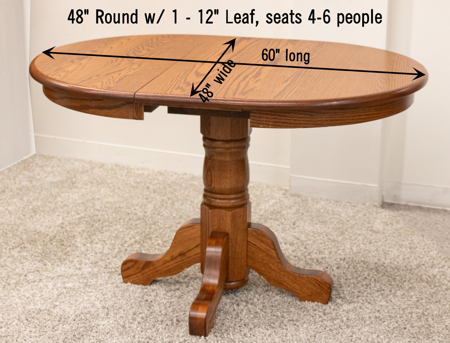 Folding Leaf Stores Inside The Table