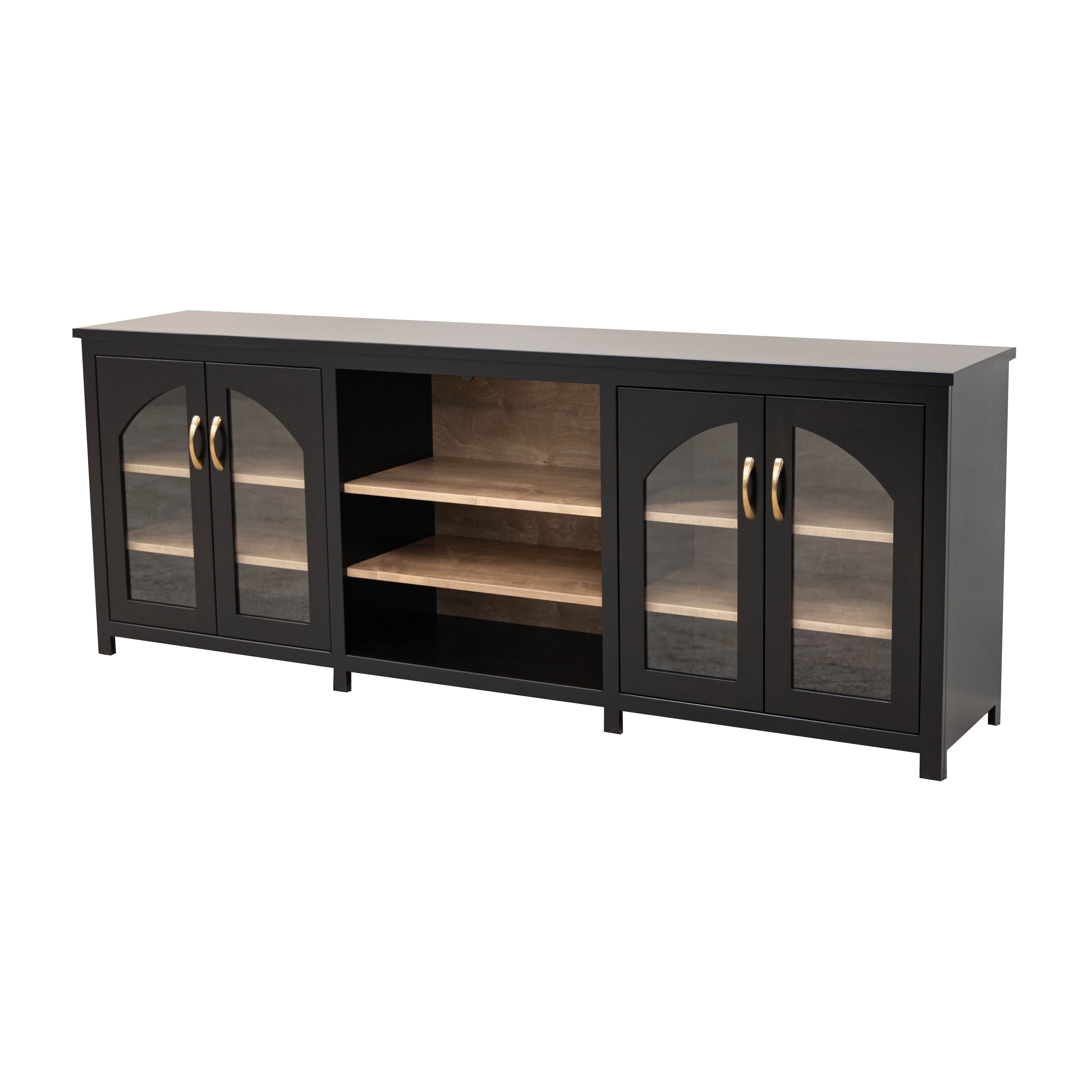 Tuscany Black & Wood TV Console | M-EB&WB