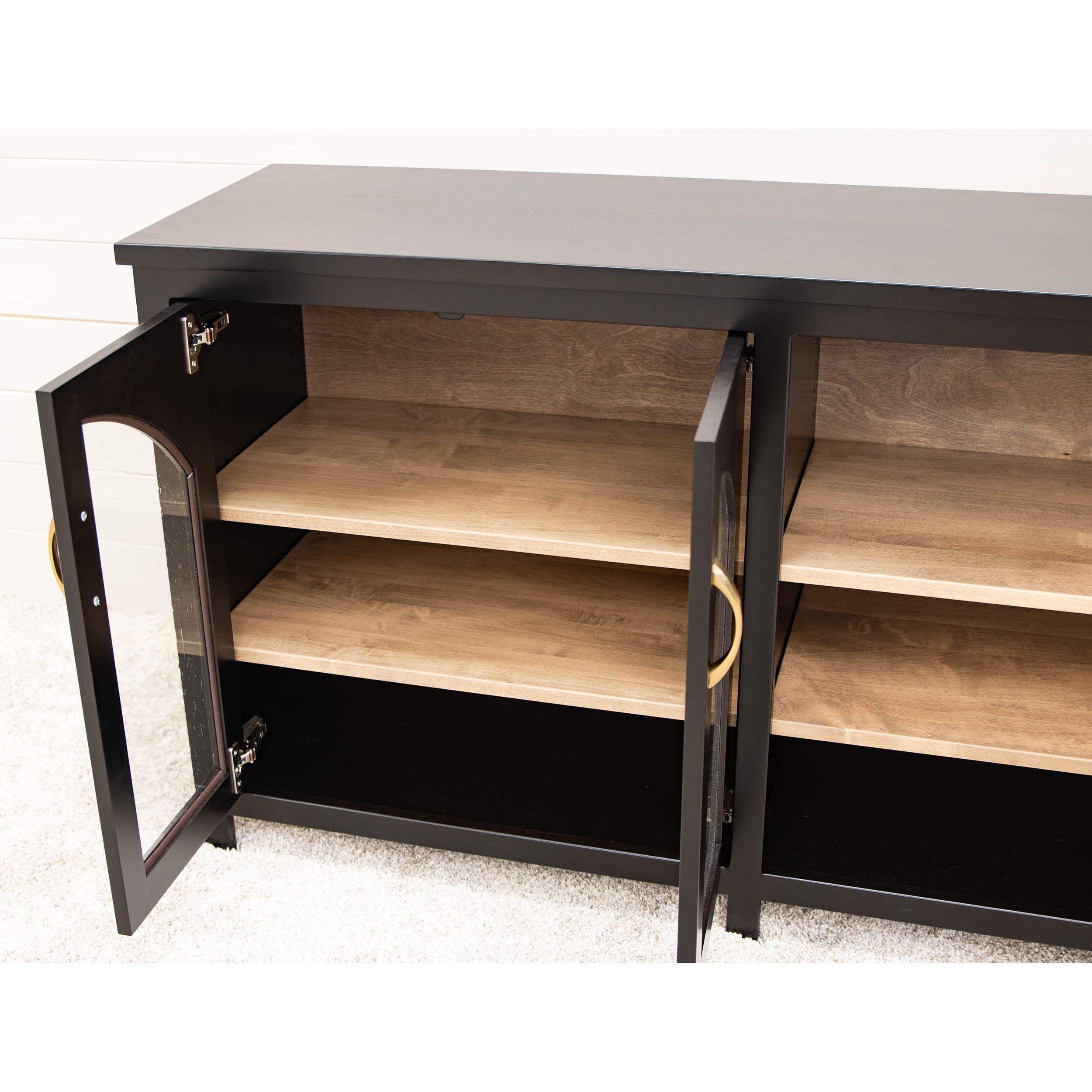 Tuscany Black & Wood TV Console | M-EB&WB