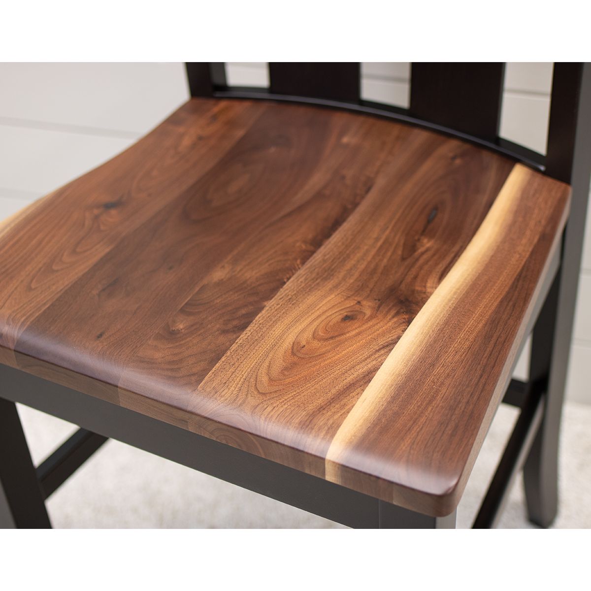 Urbana Black & Wood Wood 24" Swivel Bar Stool | M-EB&W-NAT