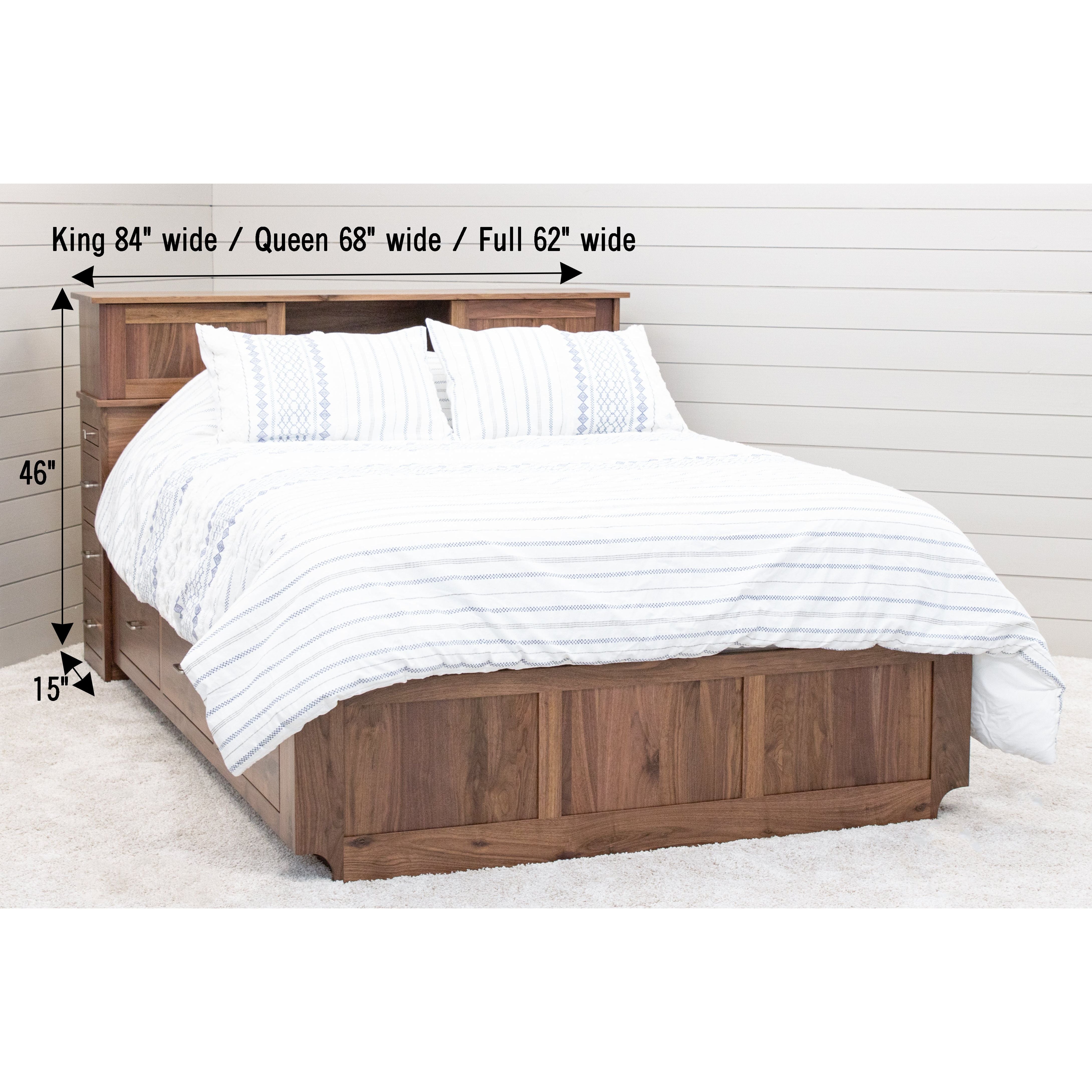 Weston Storage Headboard & Platform Drawer Bed