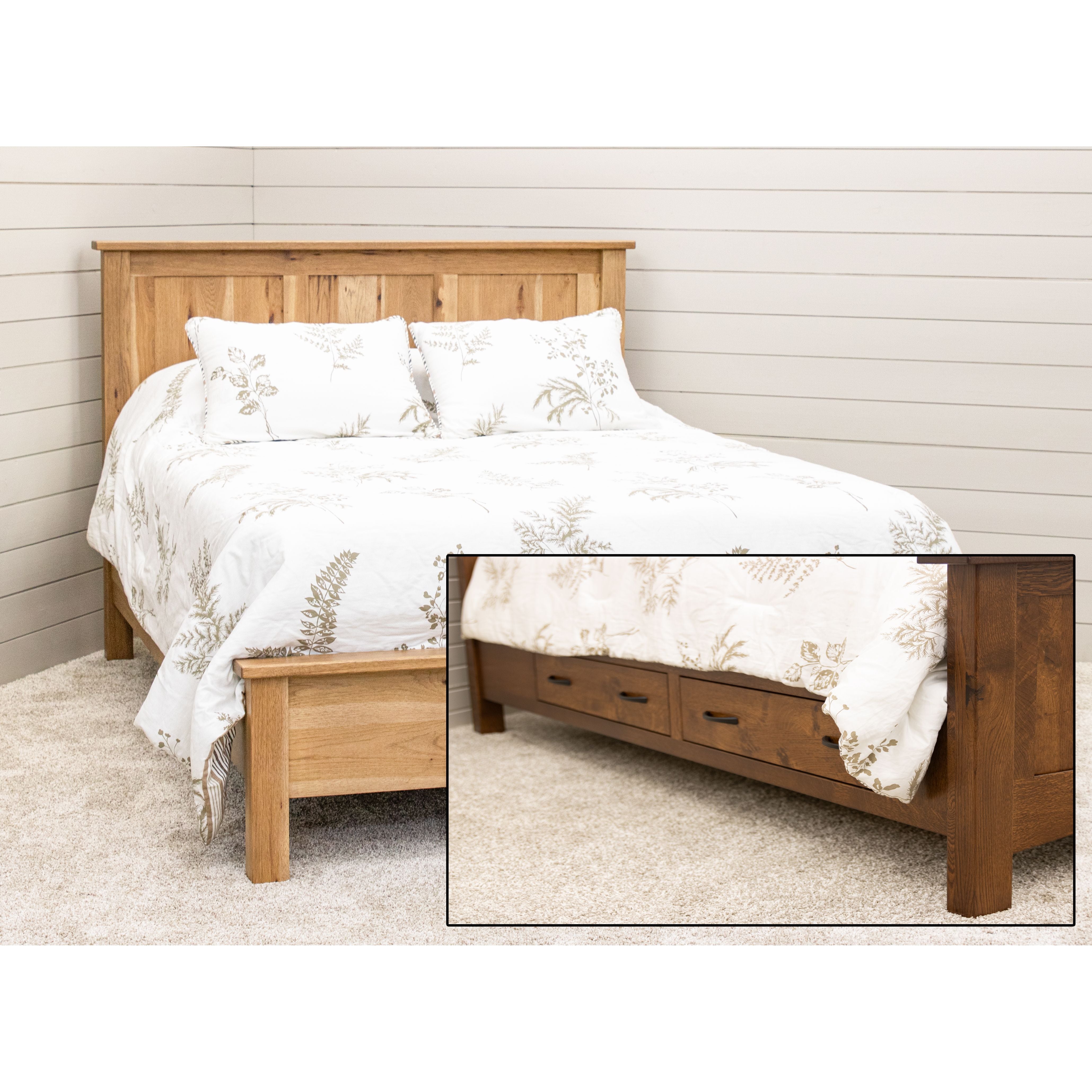 Weston Wood Panel Bed