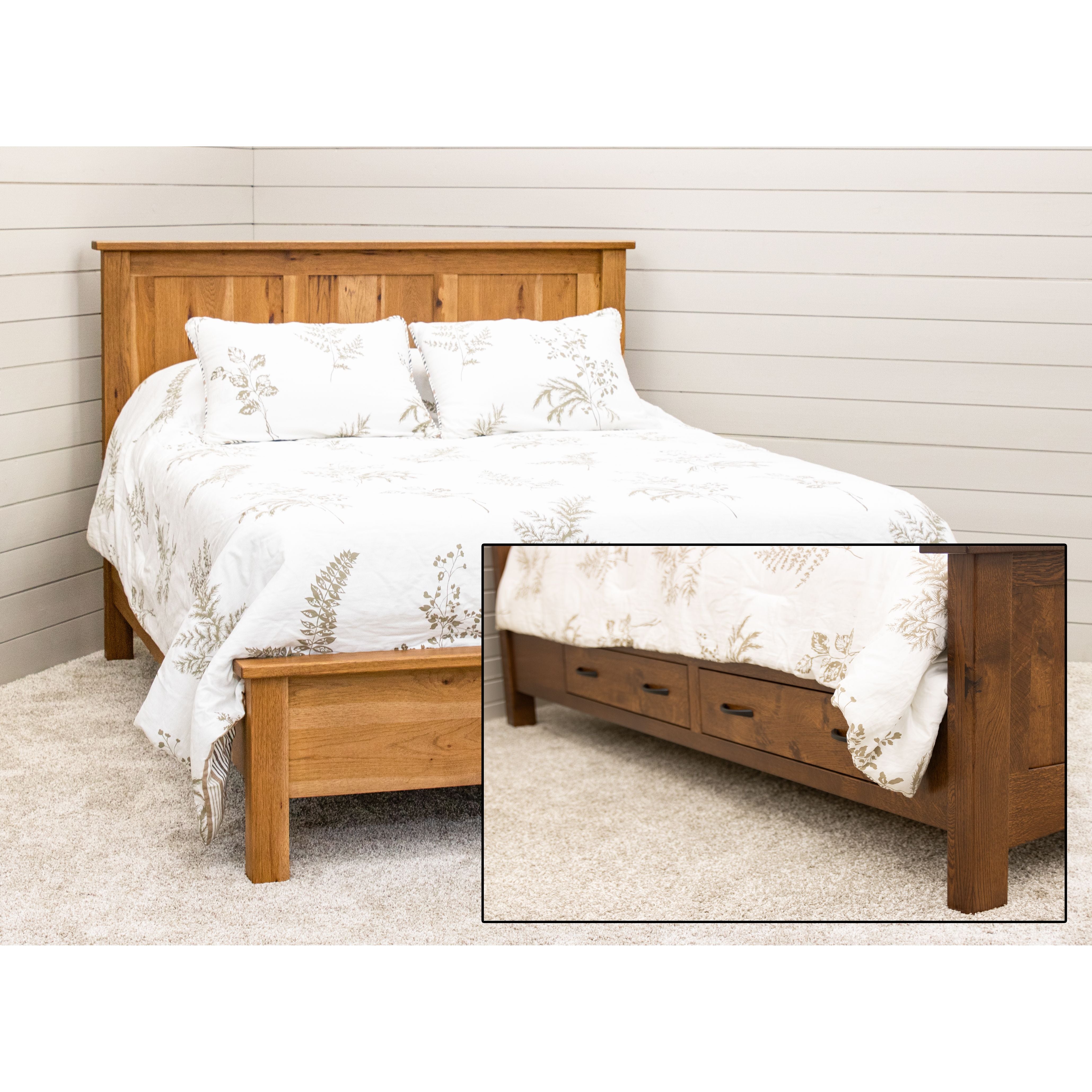 Weston Wood Panel Bed