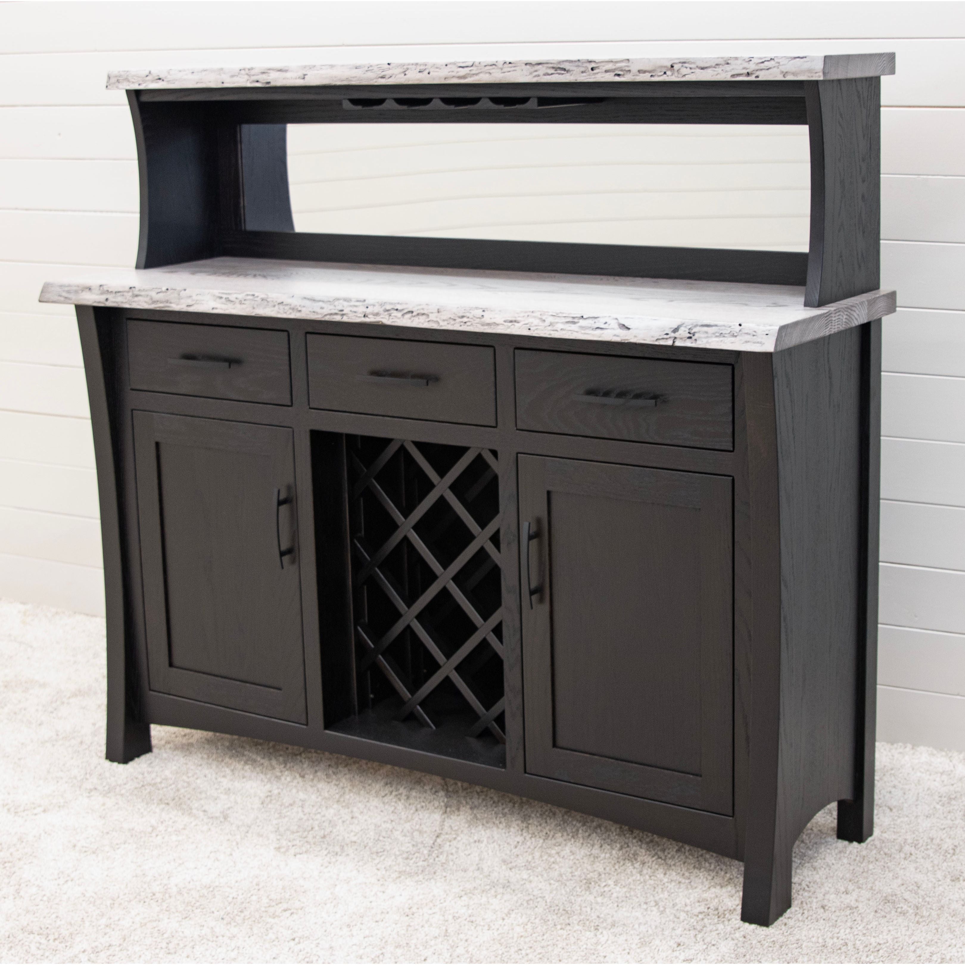 Wine Buffet with Hutch Topper