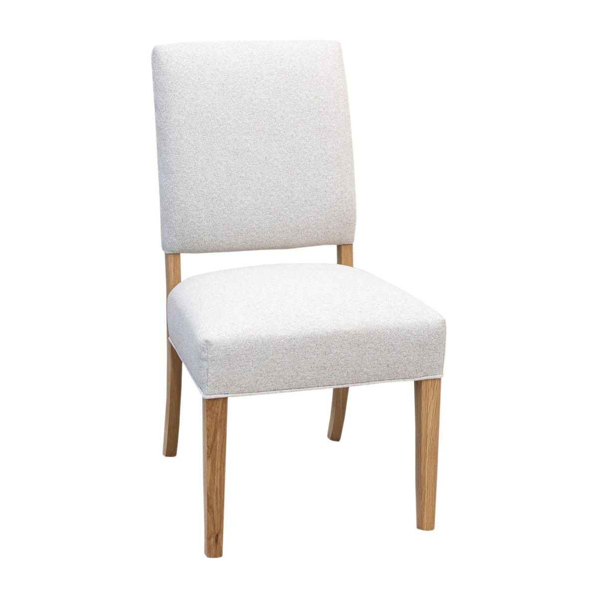 Parson Turned Leg White Oak Dining Set for 6-10 with Chairs