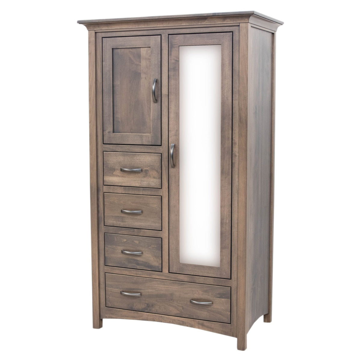 DCF Mission Gray King Size Bedroom Set in Solid Maple | SP