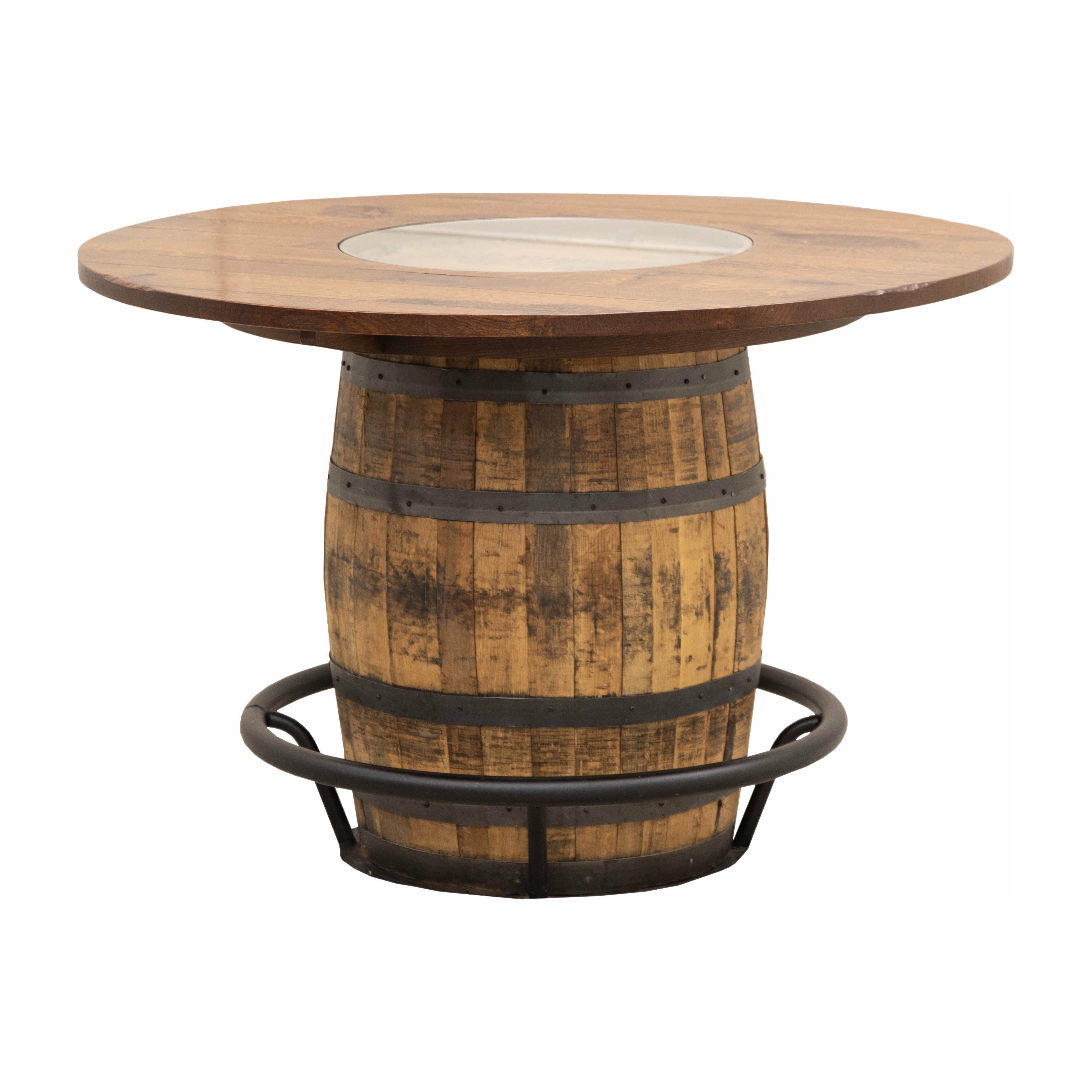 Whiskey Personalized Single Barrel Pub Table