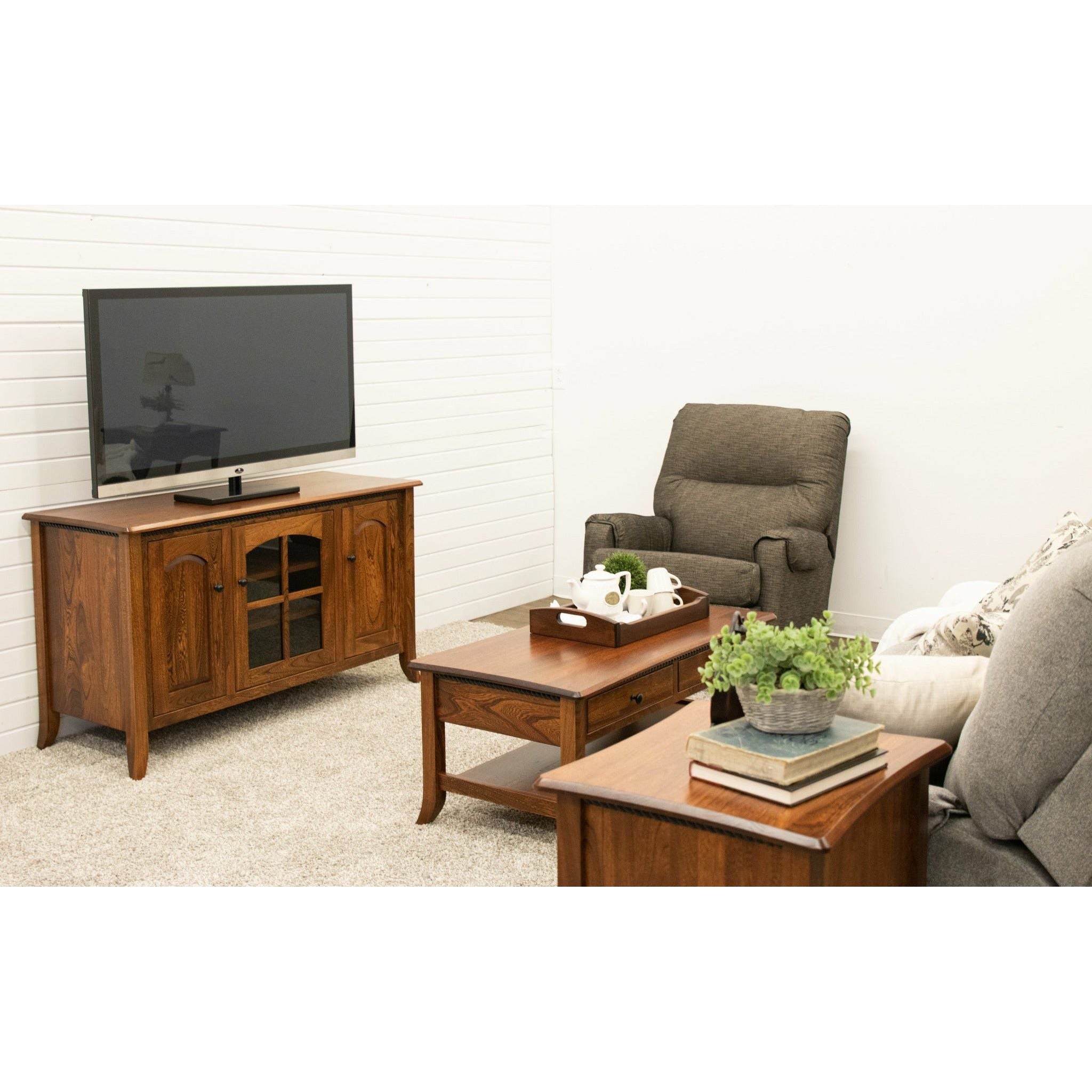 Plymouth Open Square Chairside End Table