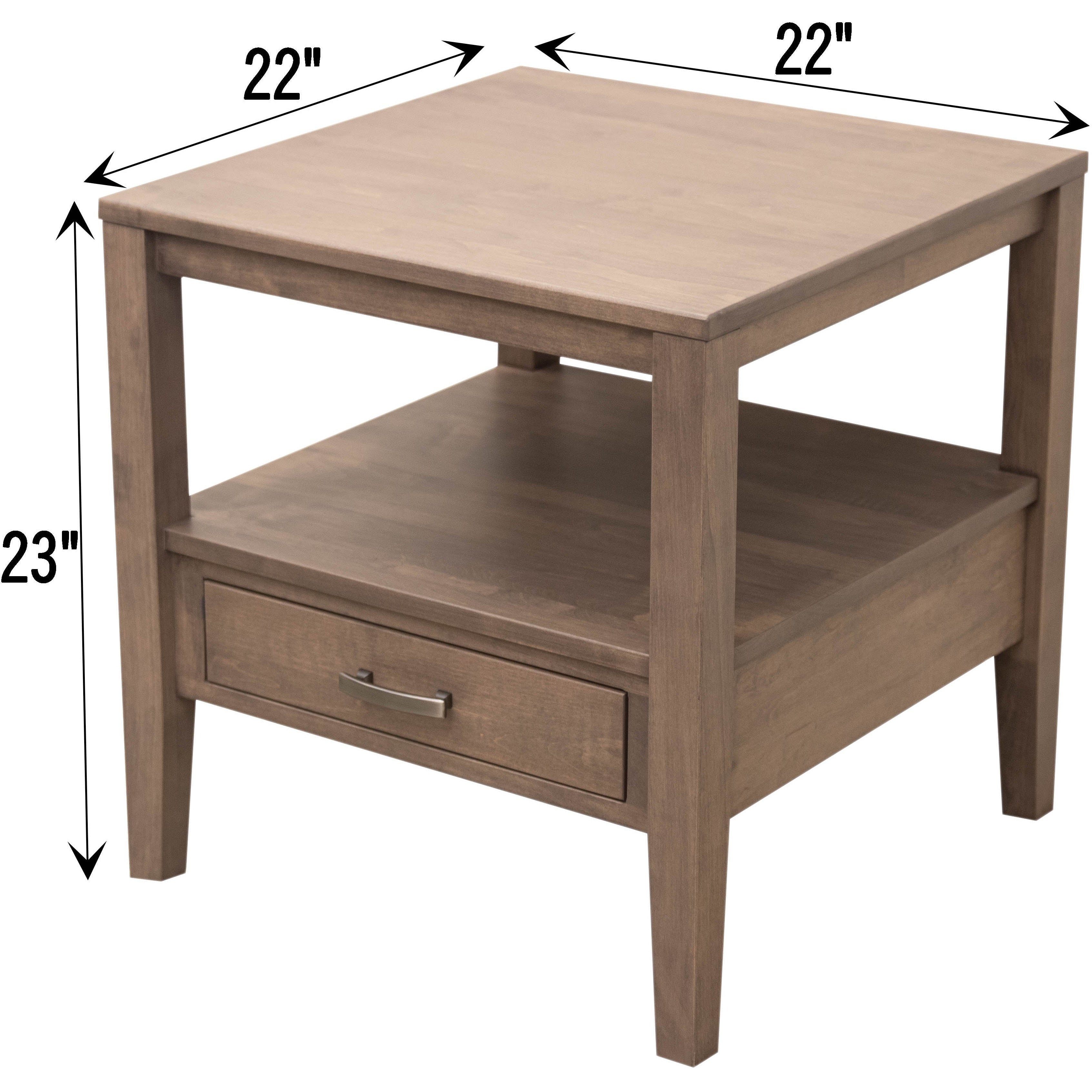 Century Square Large Open End Table