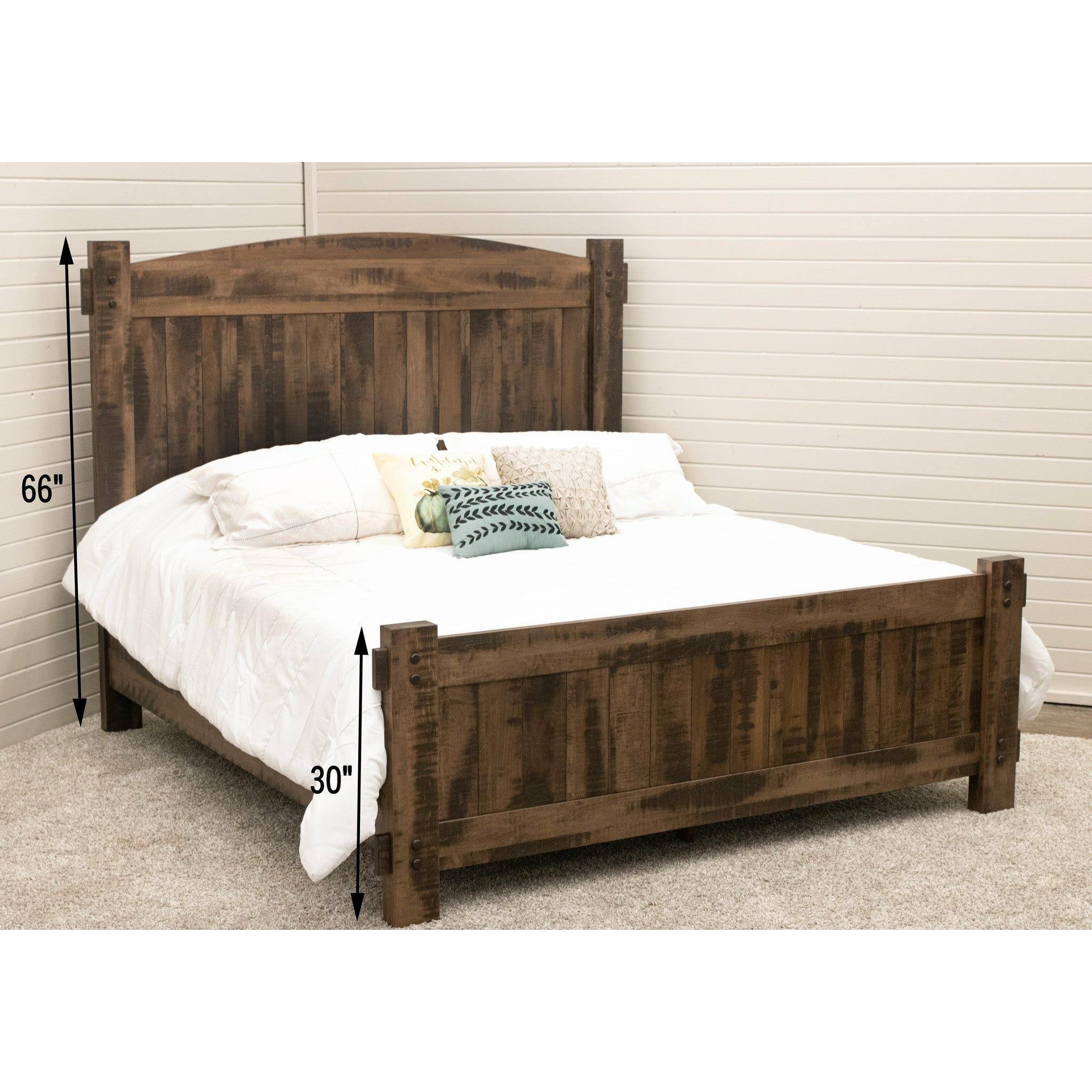 DCF Roughsawn Bed w/ Arched Headboard