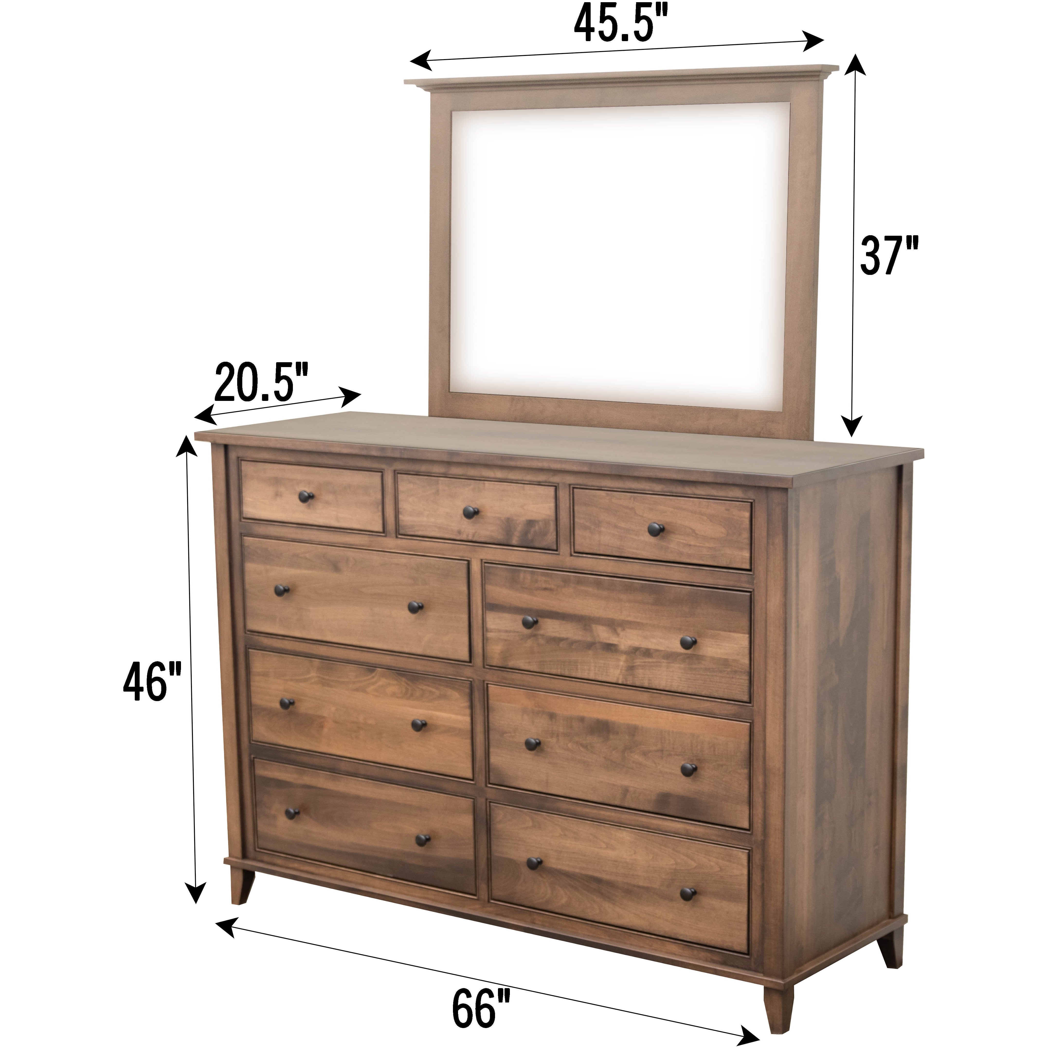 Denali 9-Drawer Tall Dresser