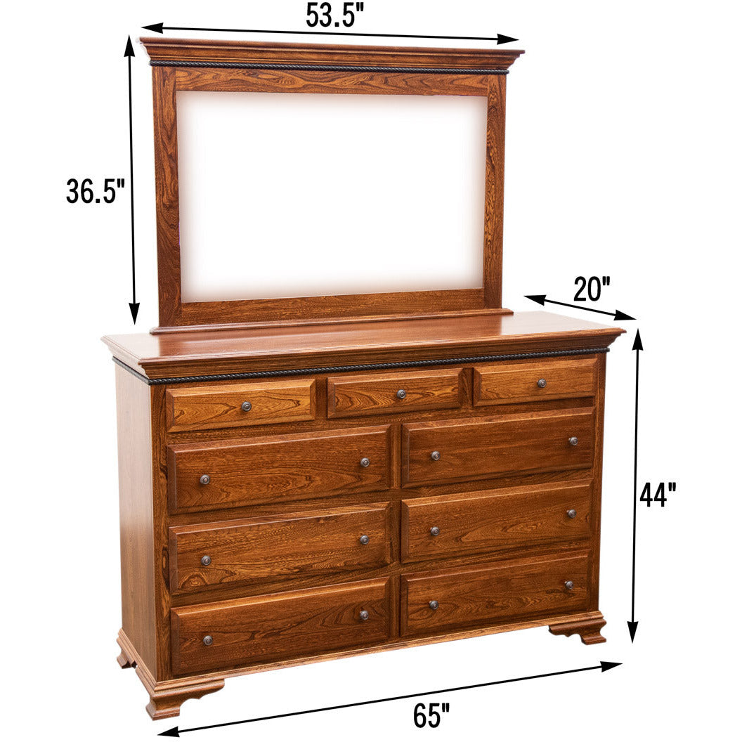 Heritage 9-Drawer Tall Dresser