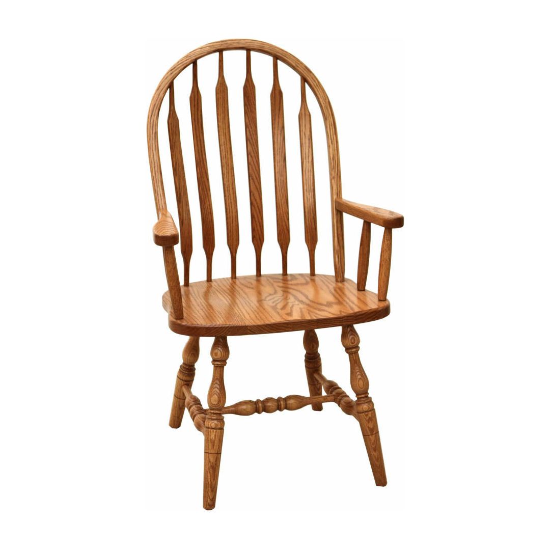 High Bent Paddle Arm Dining Chair
