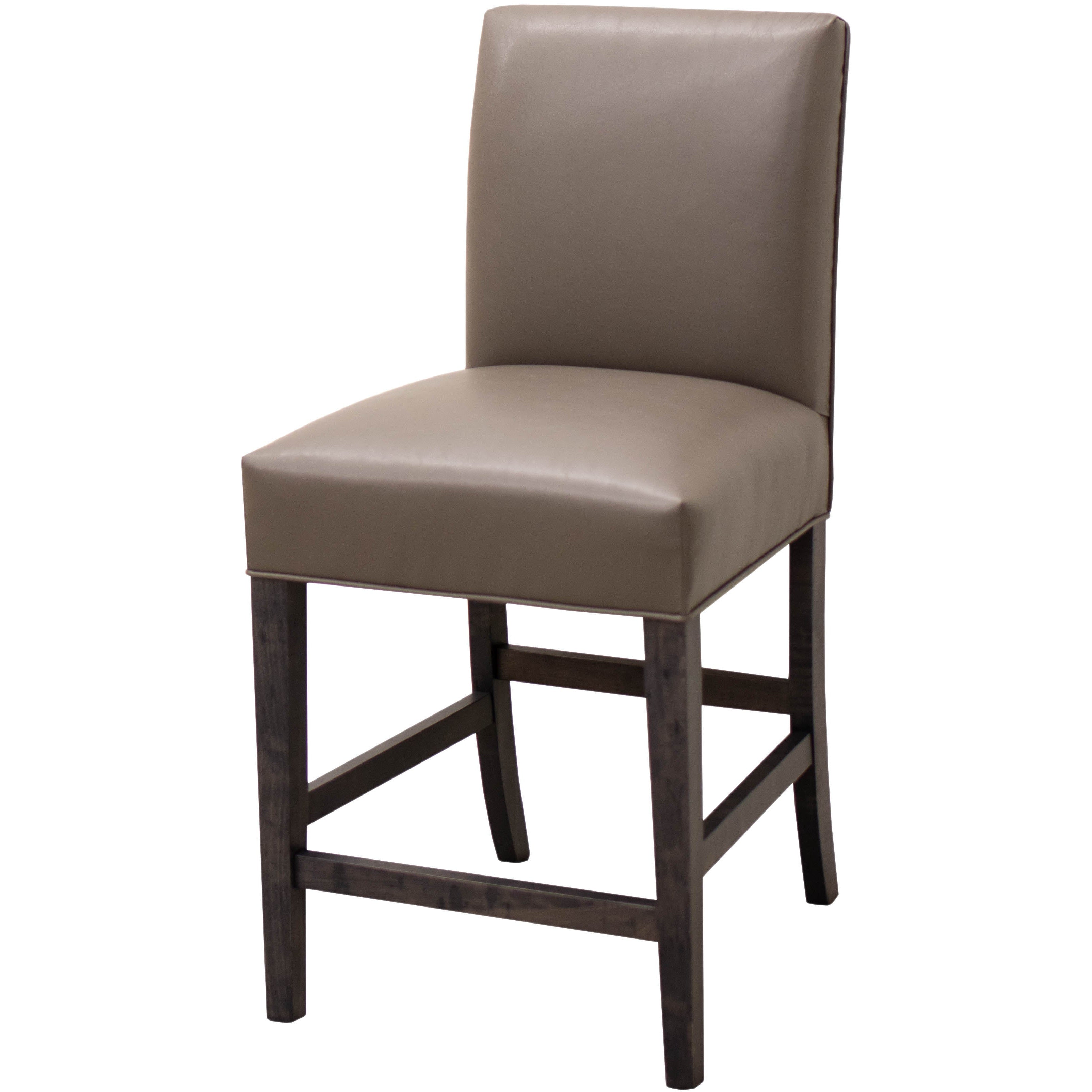 Parsons Upholstered 24" Bar Chair with Enclosed Back
