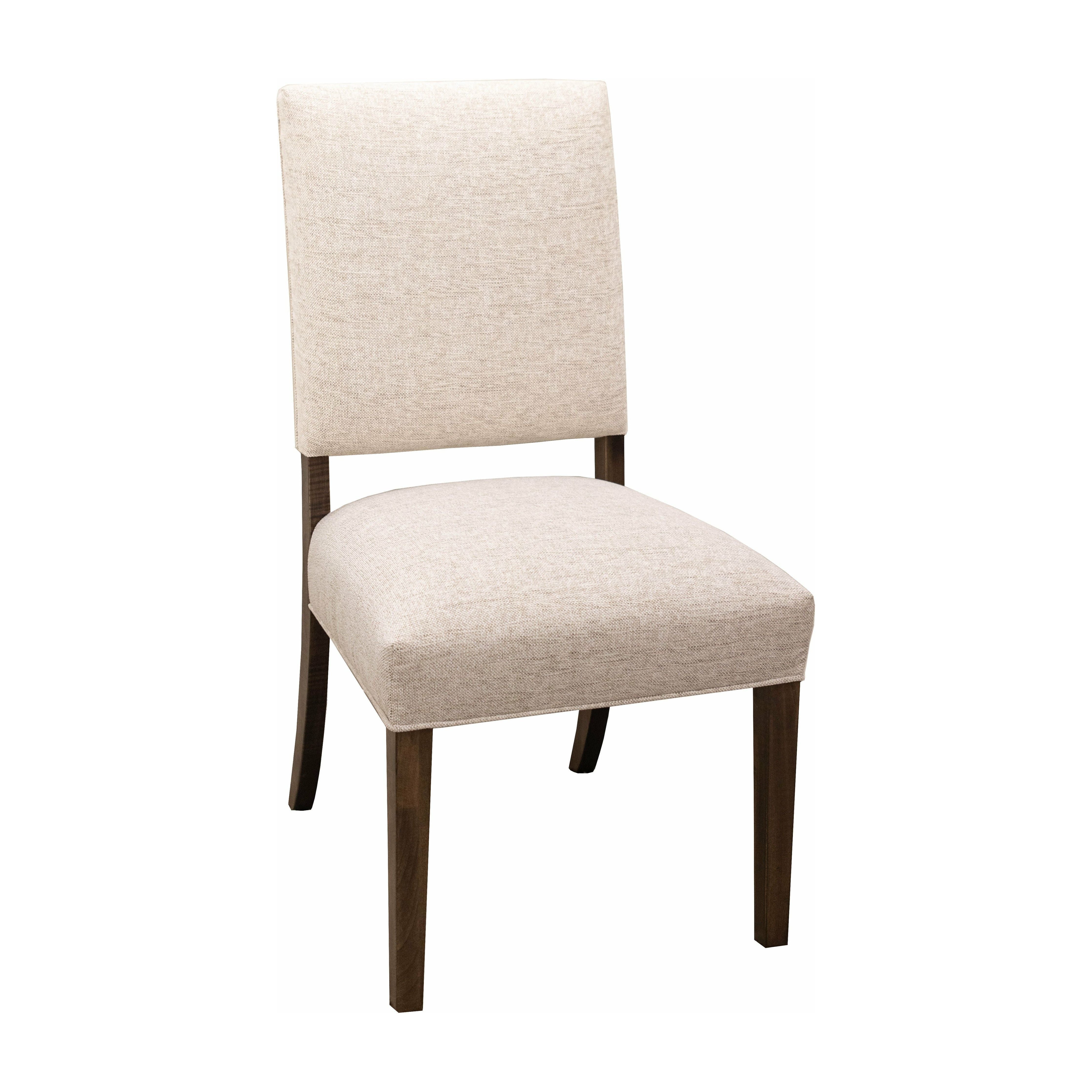 Parsons Upholstered Dining Chair with Open Back