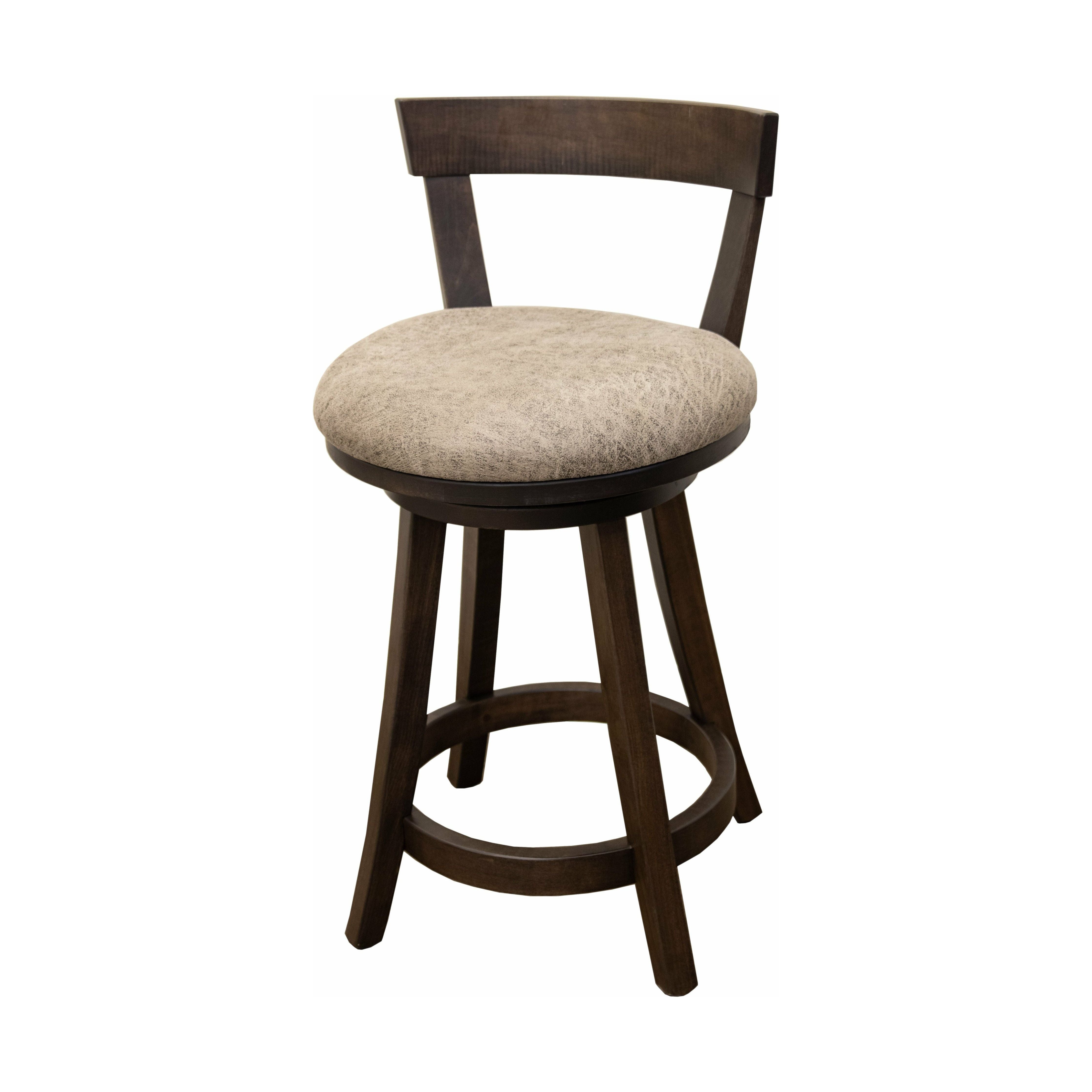 24" Turnstone Swivel Bar Chair w/ Fabric Seat