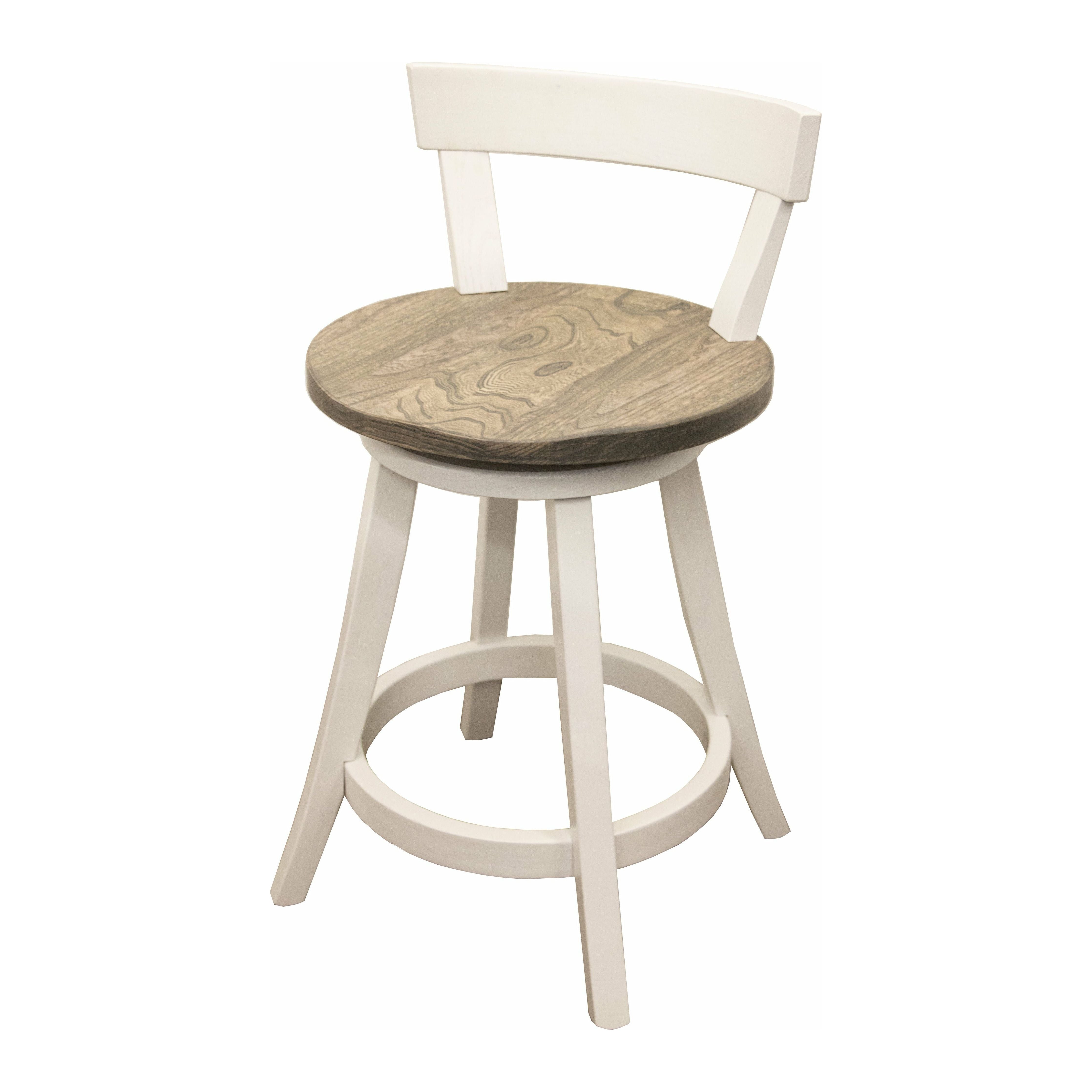 24" Turnstone Swivel Bar Chair w/ Wood Seat