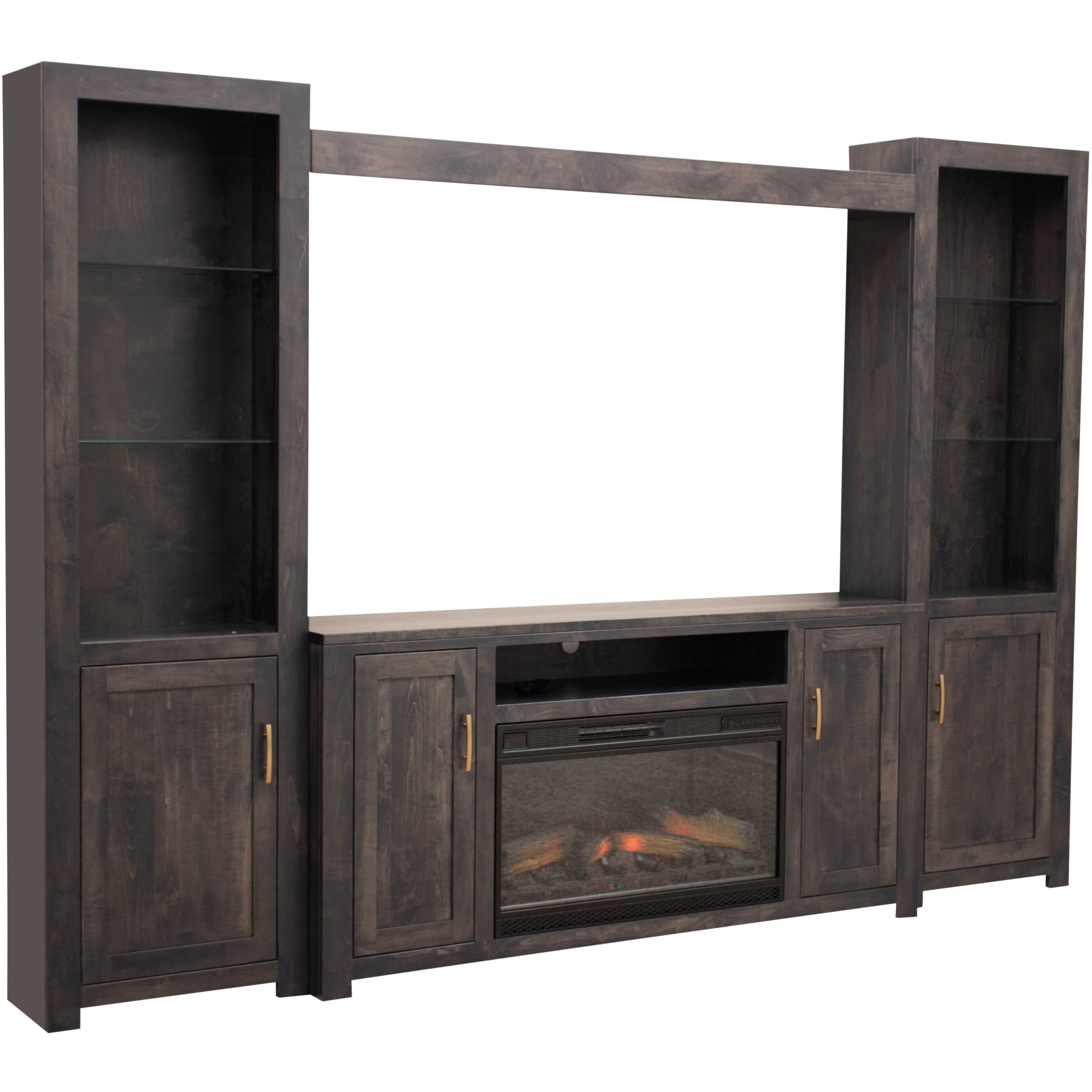 Electric fireplace on sale entertainment system